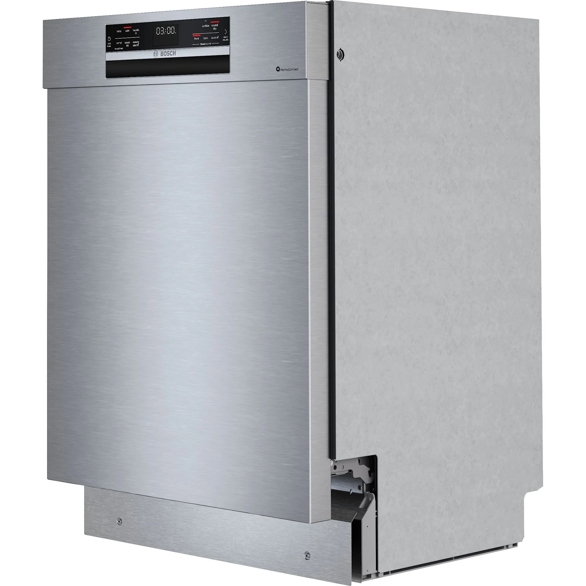 Bosch EuroTall Tub, Rec Hndl, 5C/3O, Pwr Ctrl Spray Arm, Crystal Dry, Flex 3rd rack, 42 dBA, SS - Stainless steel (SHE78D75UC) - Image 4