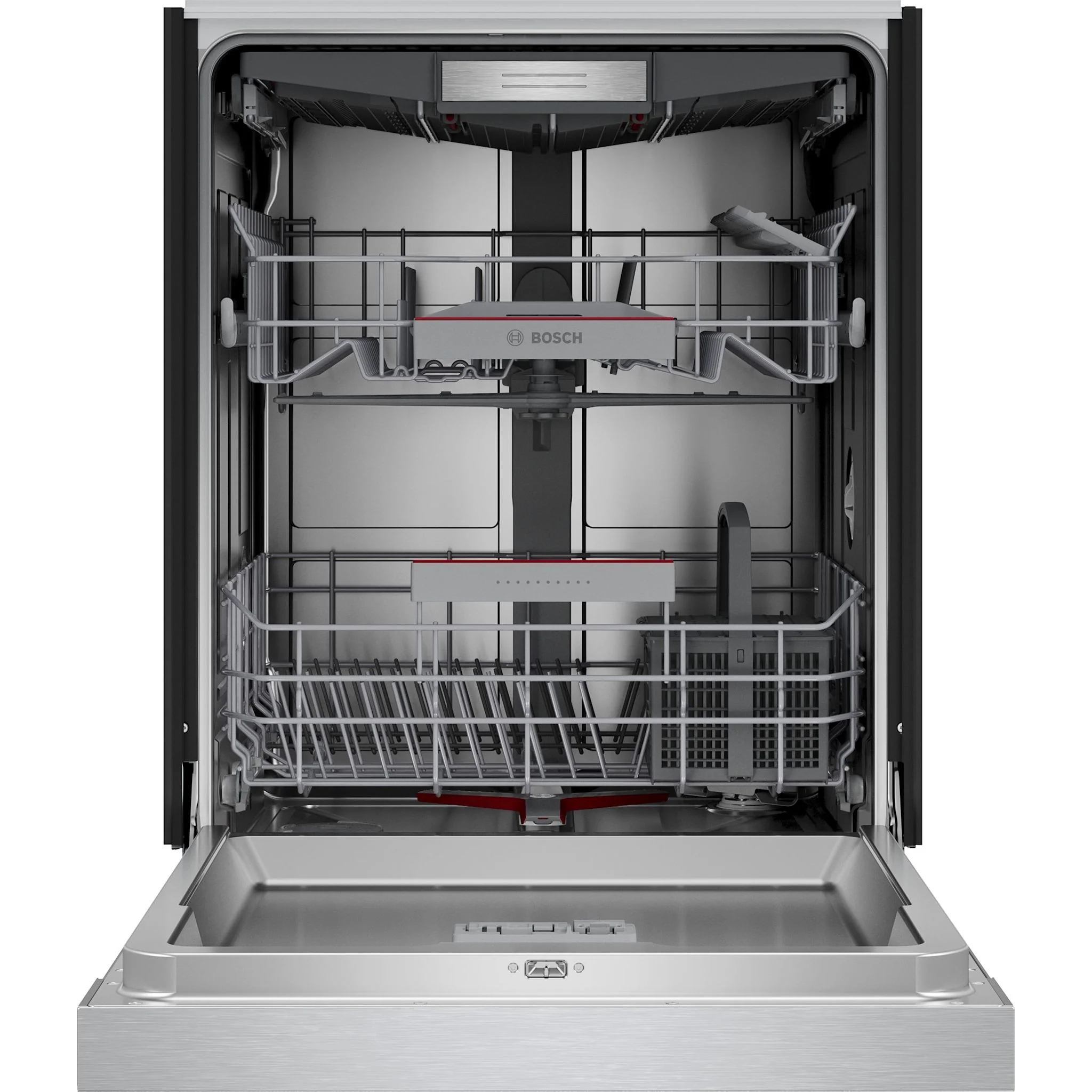 Bosch EuroTall Tub, Rec Hndl, 5C/3O, Pwr Ctrl Spray Arm, Crystal Dry, Flex 3rd rack, 42 dBA, SS - Stainless steel (SHE78D75UC) - Image 6