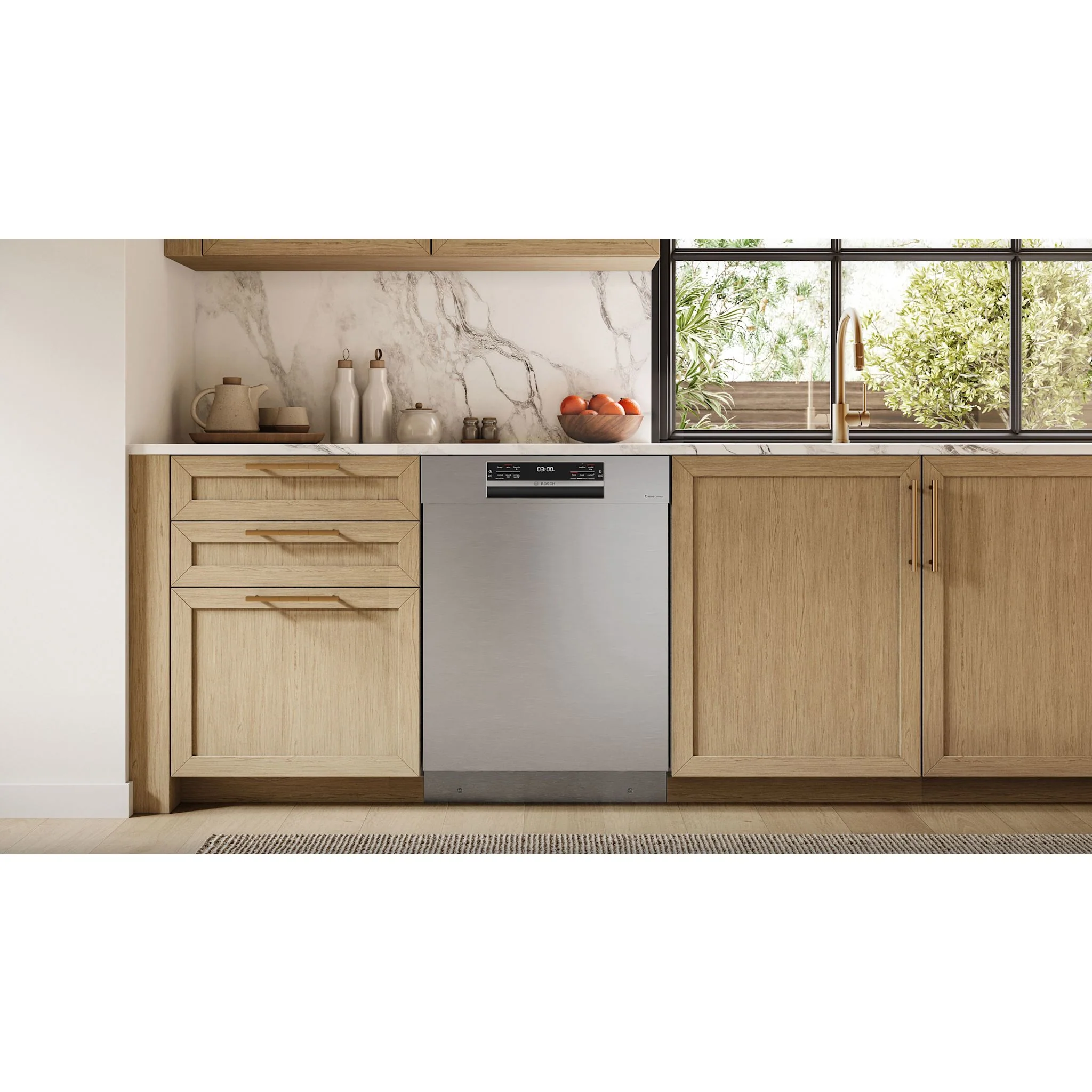 Bosch EuroTall Tub, Rec Hndl, 5C/3O, Pwr Ctrl Spray Arm, Crystal Dry, Flex 3rd rack, 42 dBA, SS - Stainless steel (SHE78D75UC) - Image 9