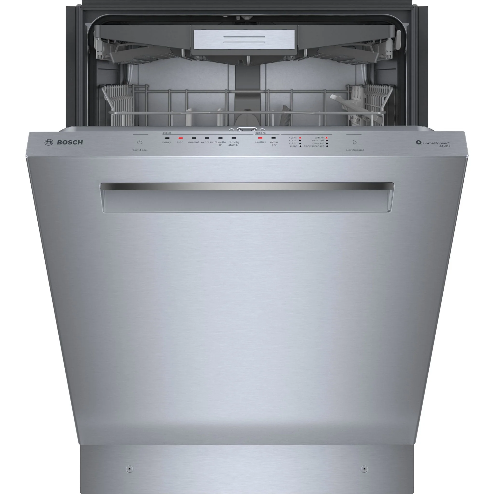 Bosch Pocket Hndl, 5/3 cycles, 44 dBA, Flex 3rd rack, Aquastop Plus, SS - Brushed steel anti-fingerprint (SHP65CC5UC) - Image 3