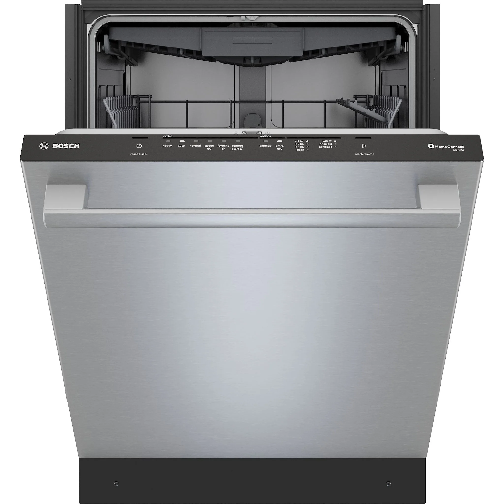 Bosch Bar Handle, 5C/3O, Std 3rd rack, 46 dBA, SS - Stainless Steel (SHX53DM5N) - Image 3