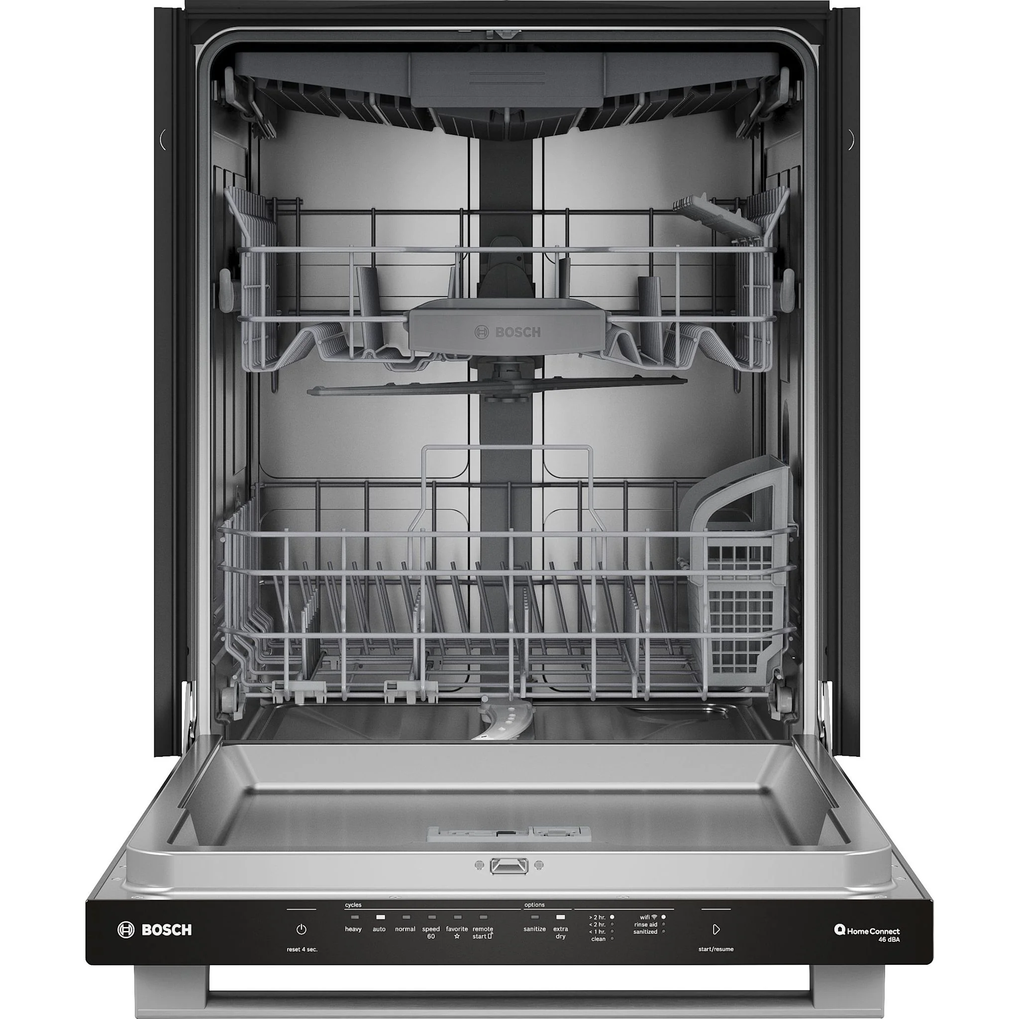 Bosch Bar Handle, 5C/3O, Std 3rd rack, 46 dBA, SS - Stainless Steel (SHX53DM5N) - Image 5