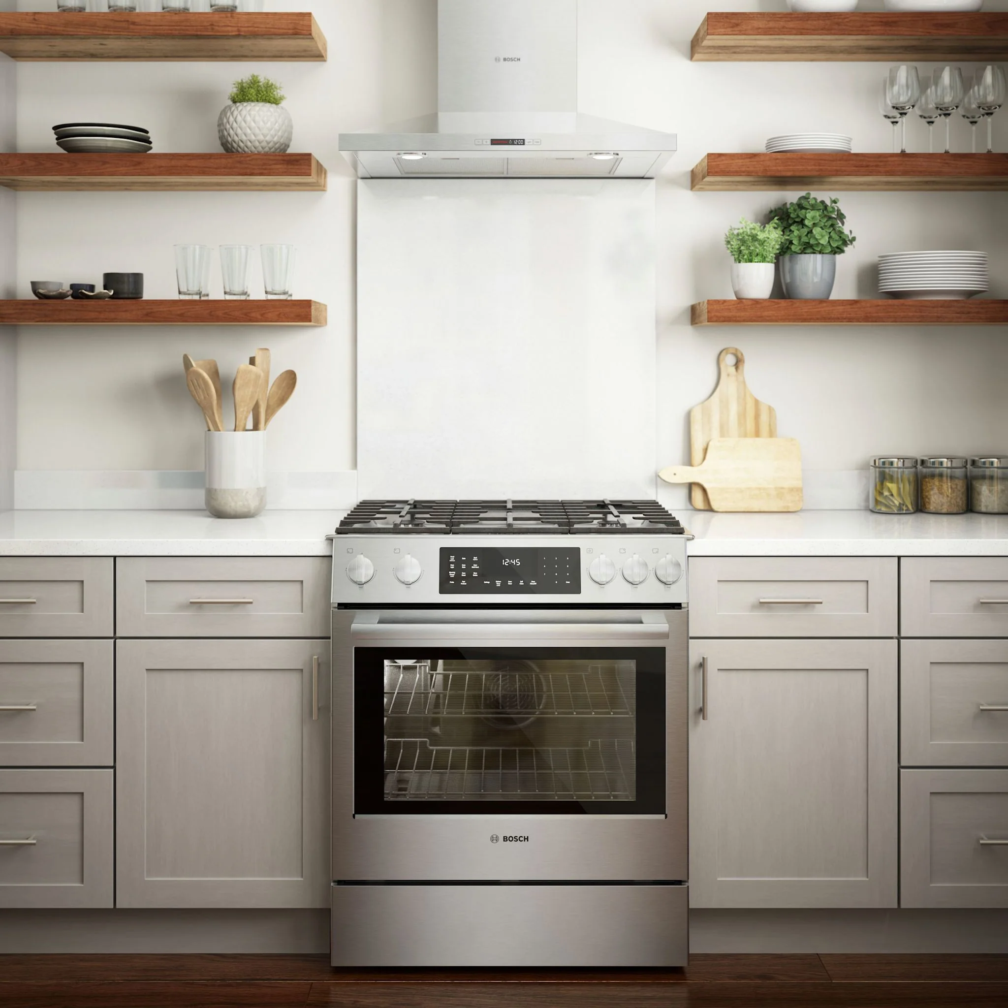 Bosch 800 Series, Dual Fuel Slide-in Range - Stainless Steel (HDI8056C) - Image 8