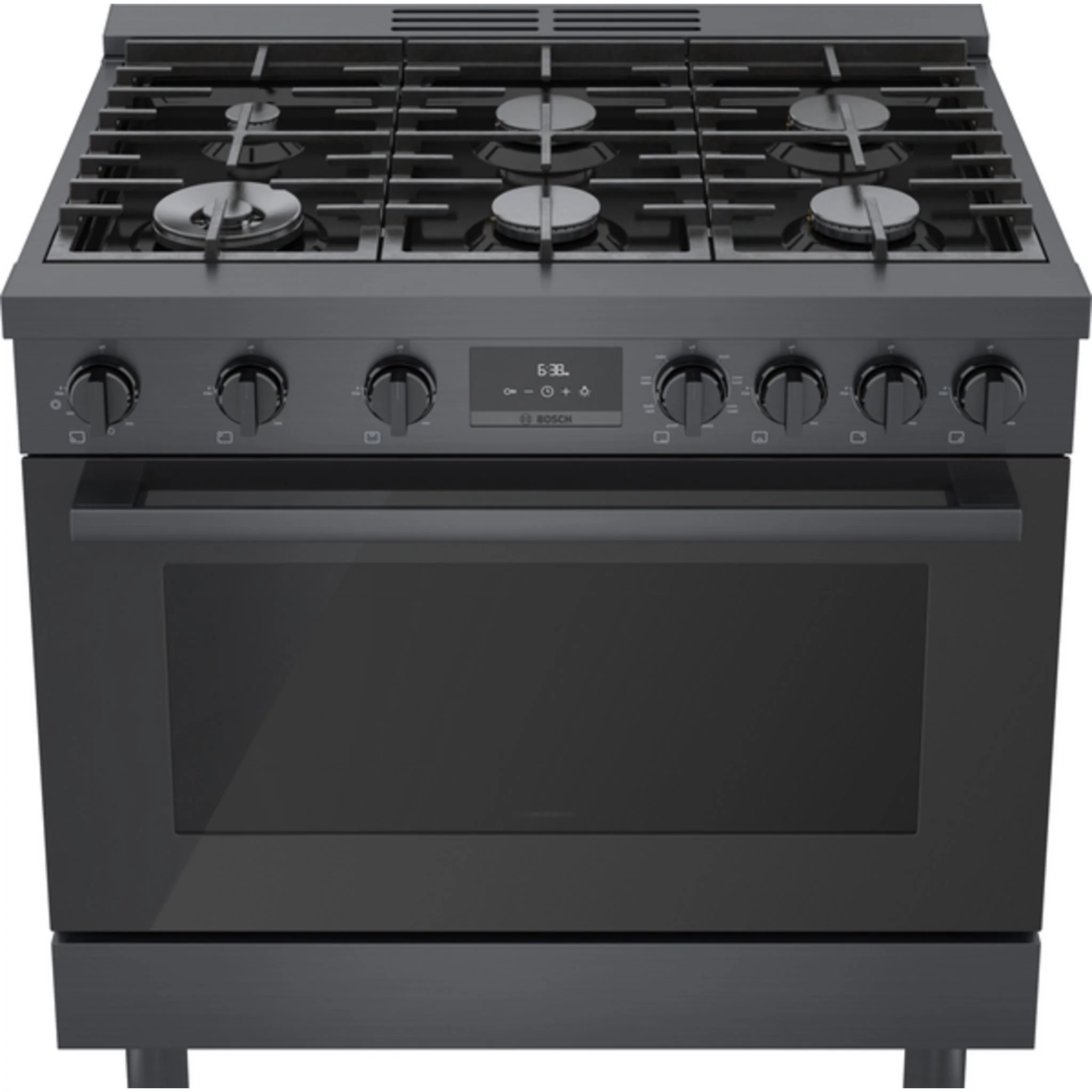 Bosch Dual Fuel Range (HDS8645C) - Black Stainless Steel - Image 2