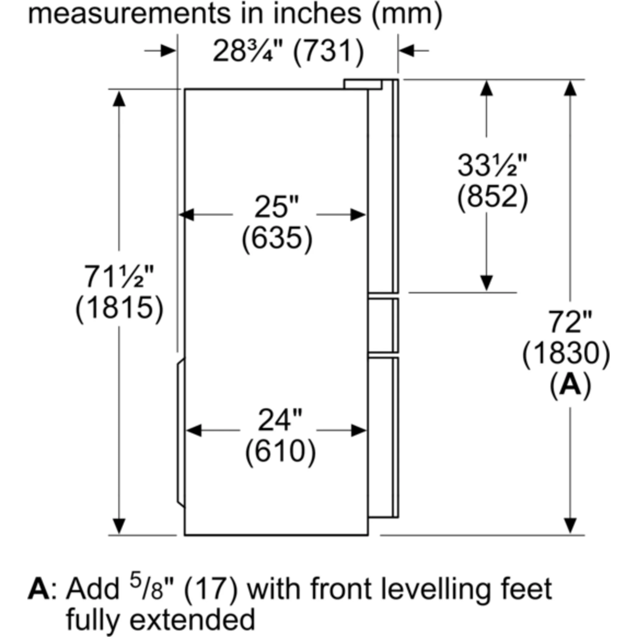 Bosch 800 Series, French Door Bottom Mount, 36'' - Stainless Steel (B36CL80ENS) - Image 15