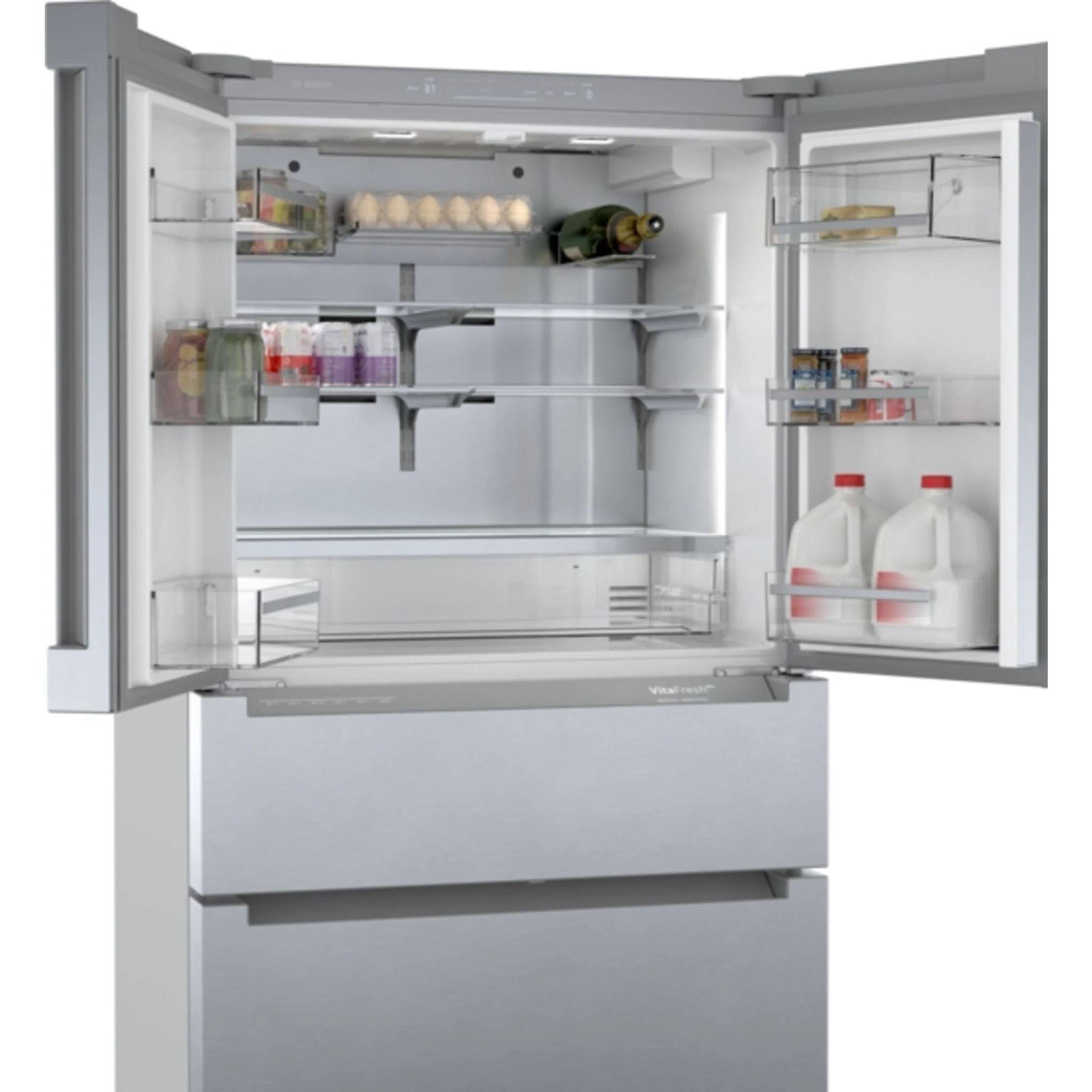 Bosch 800 Series, French Door Bottom Mount, 36'' - Stainless Steel (B36CL80ENS) - Image 3