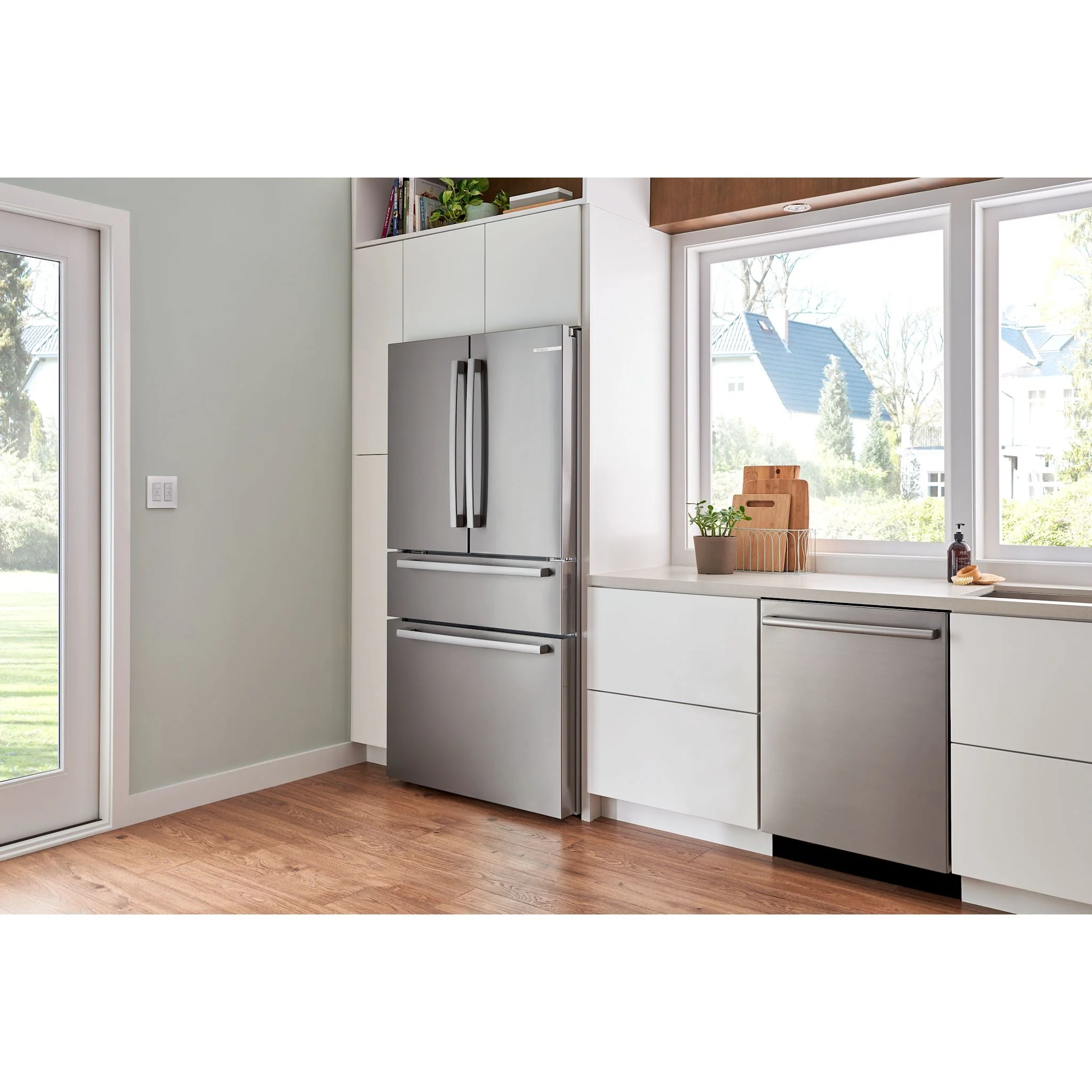 Bosch 800 Series, French Door Bottom Mount, 36'' - Stainless Steel (B36CL80SNS) - Image 10