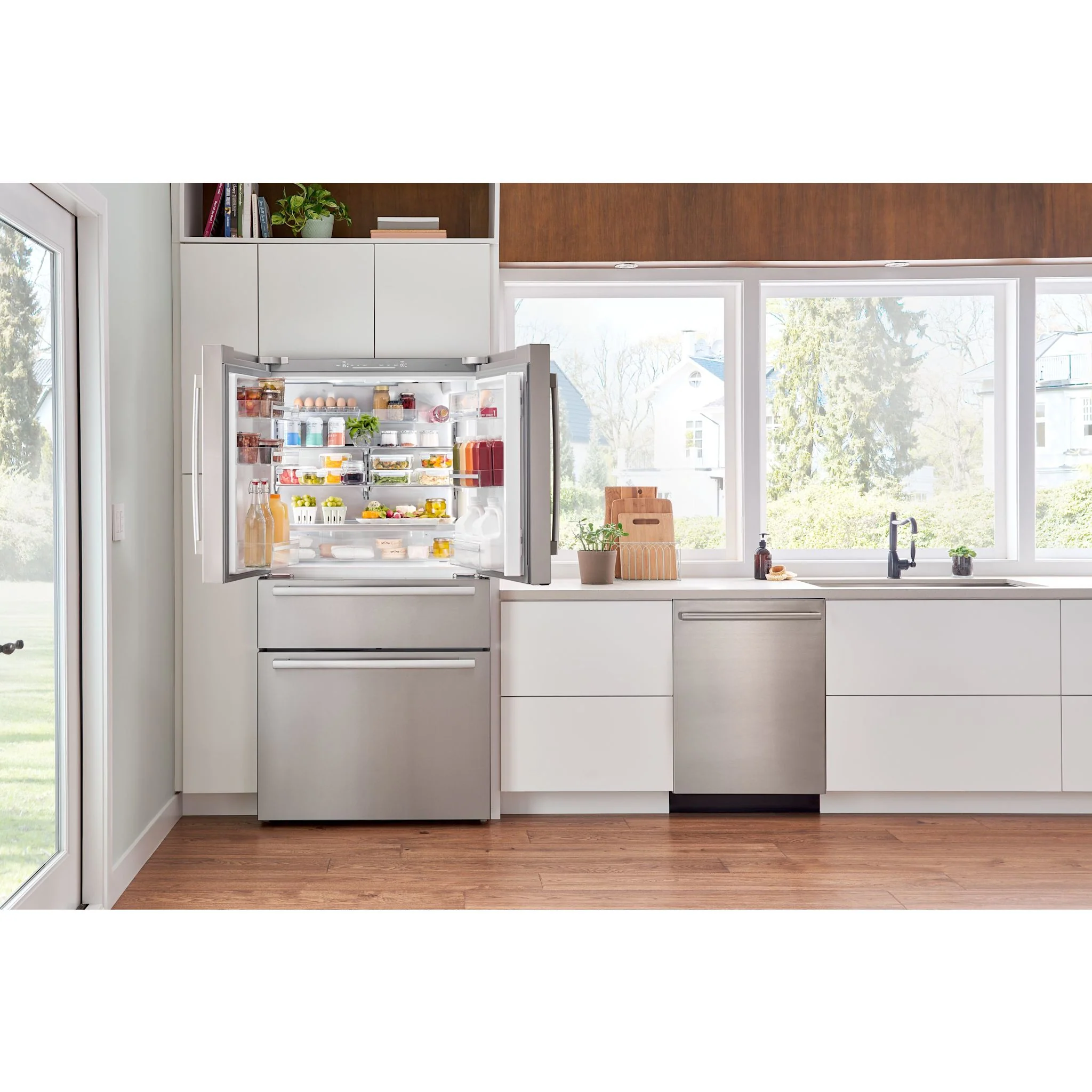 Bosch 800 Series, French Door Bottom Mount, 36'' - Stainless Steel (B36CL80SNS) - Image 14