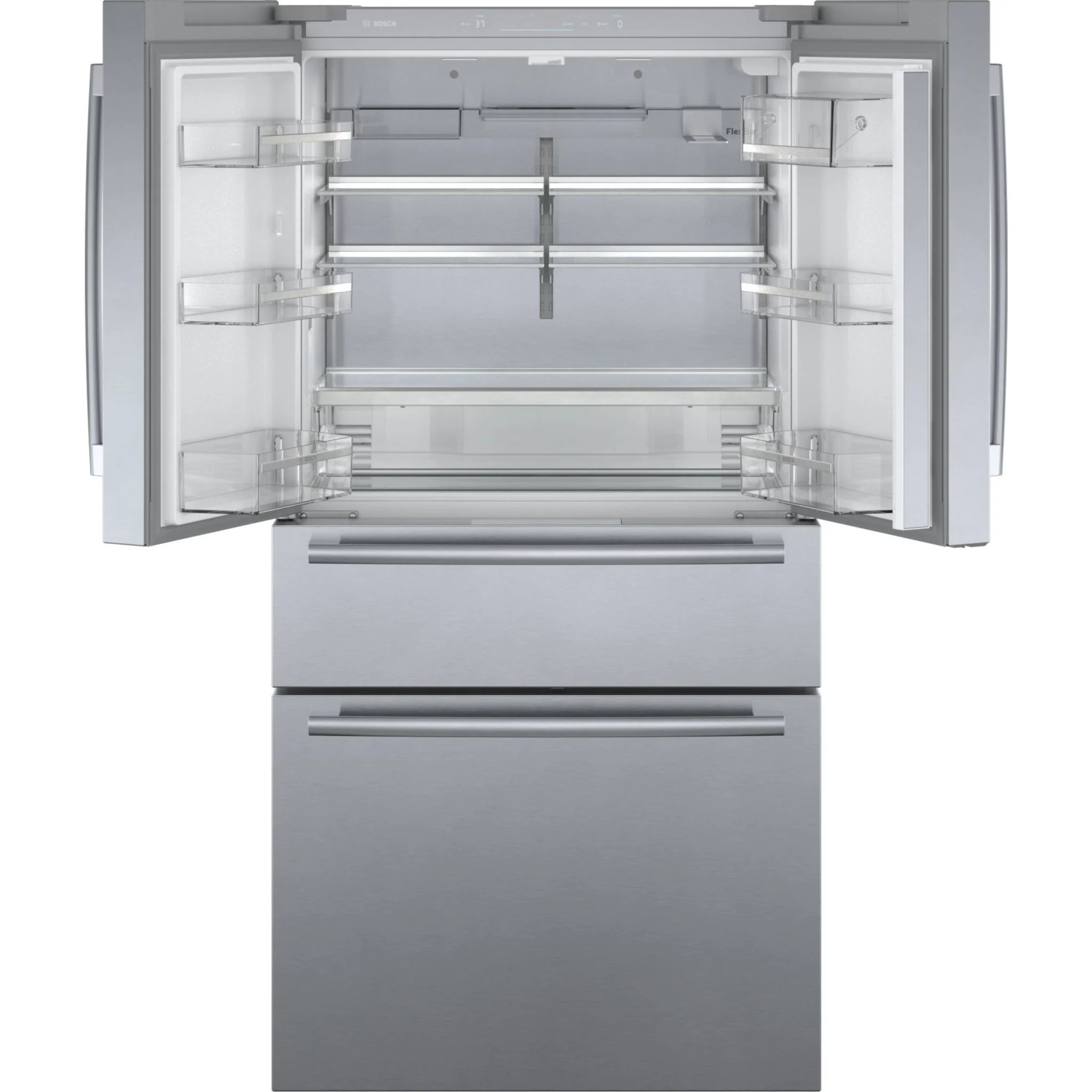 Bosch 800 Series, French Door Bottom Mount, 36'' - Stainless Steel (B36CL80SNS) - Image 4