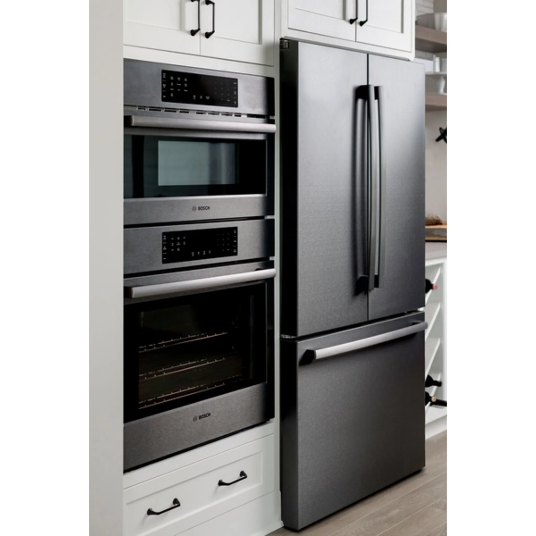 Bosch 800 Series, French Door Bottom Mount, 36'' - Black Stainless Steel (B36CT80SNB) - Image 14