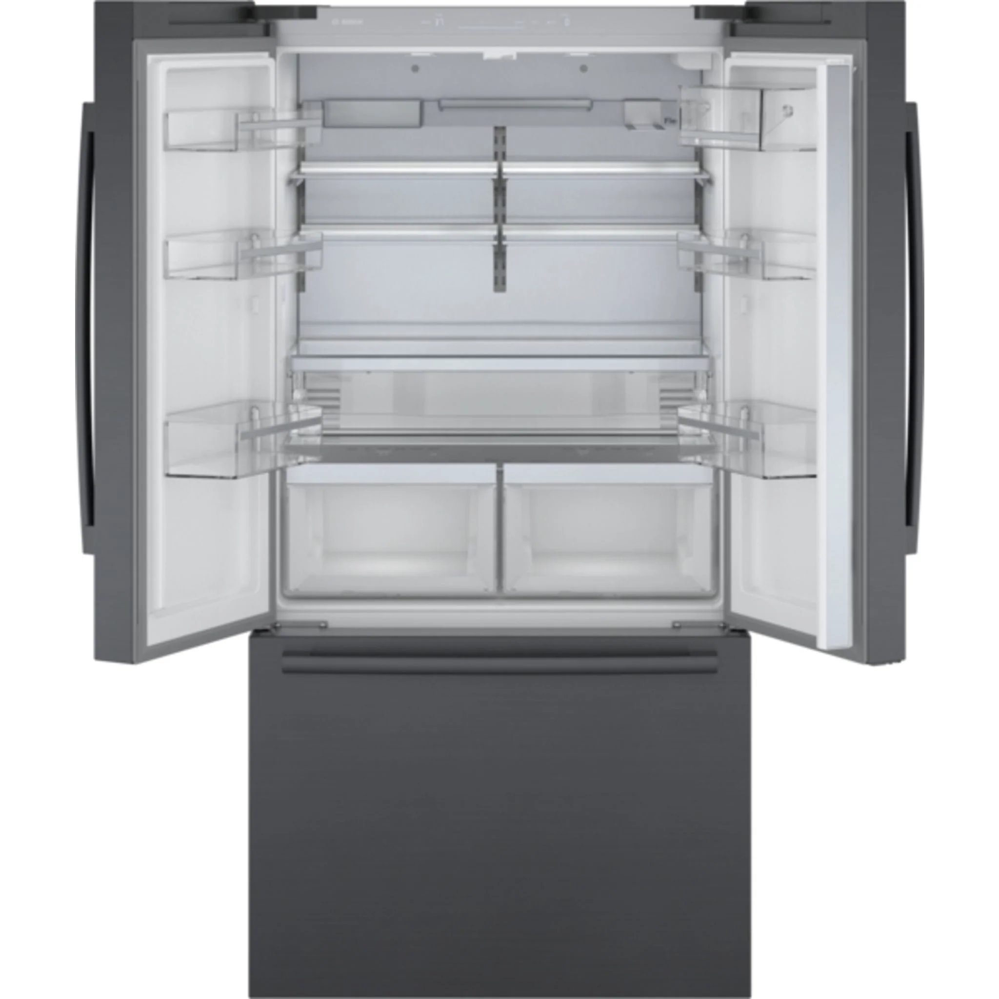 Bosch 800 Series, French Door Bottom Mount, 36'' - Black Stainless Steel (B36CT80SNB) - Image 6