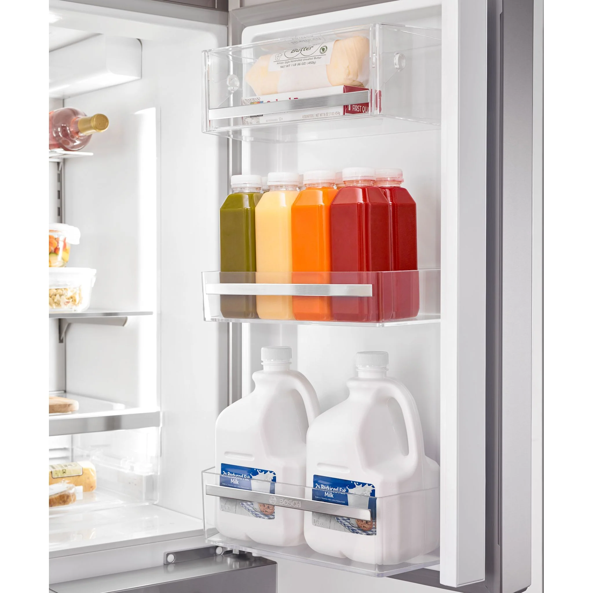 Bosch 800 Series, French Door Bottom Mount, 36'' - Stainless Steel (B36CT80SNS) - Image 21