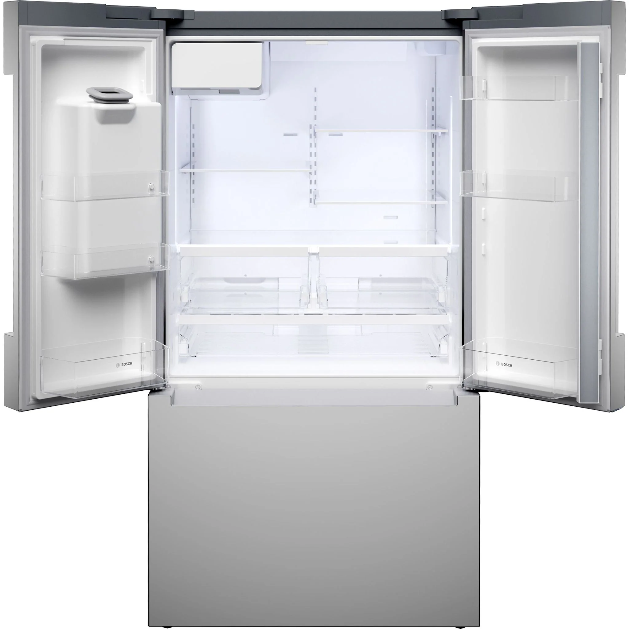 Bosch 100 Series, French Door Bottom Mount, 36'' - Stainless Steel (B36FD10ENS) - Image 4