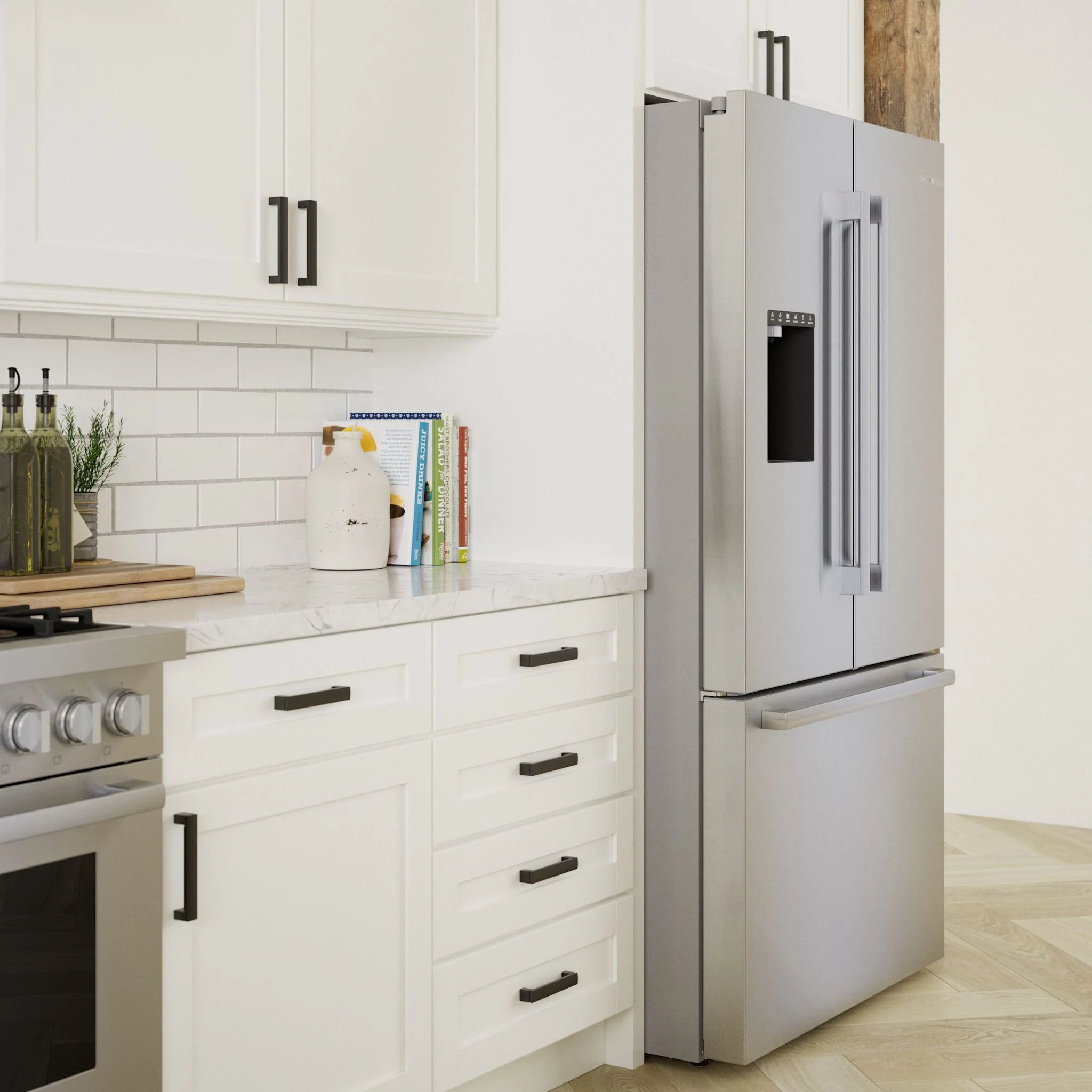 Bosch 500 Series, French Door Bottom Mount, 36'' - Stainless Steel (B36FD50SNS) - Image 12