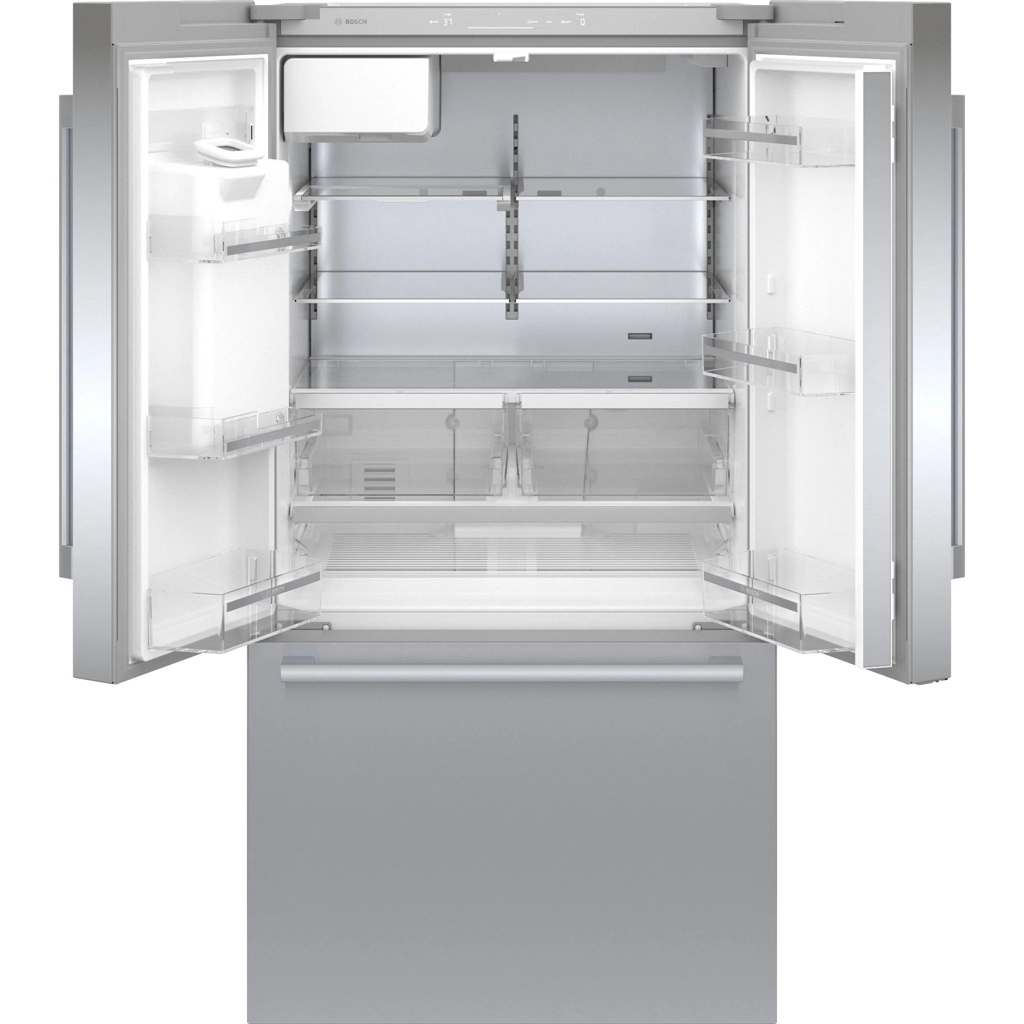 Bosch 500 Series, French Door Bottom Mount, 36'' - Stainless Steel (B36FD50SNS) - Image 4