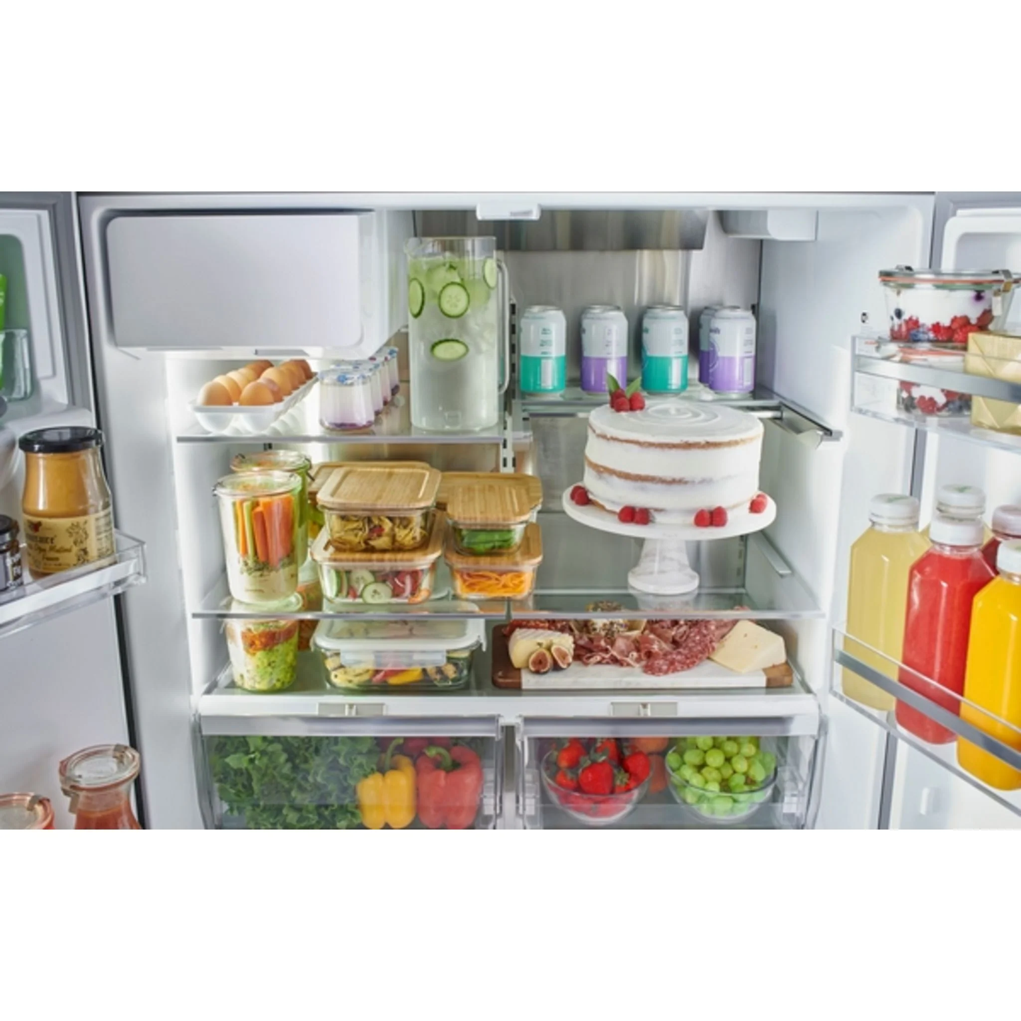 Bosch 500 Series, French Door Bottom Mount, 36'' - Brushed Black Steel Anto-Fingerprint (B36FD52SNB) - Image 13