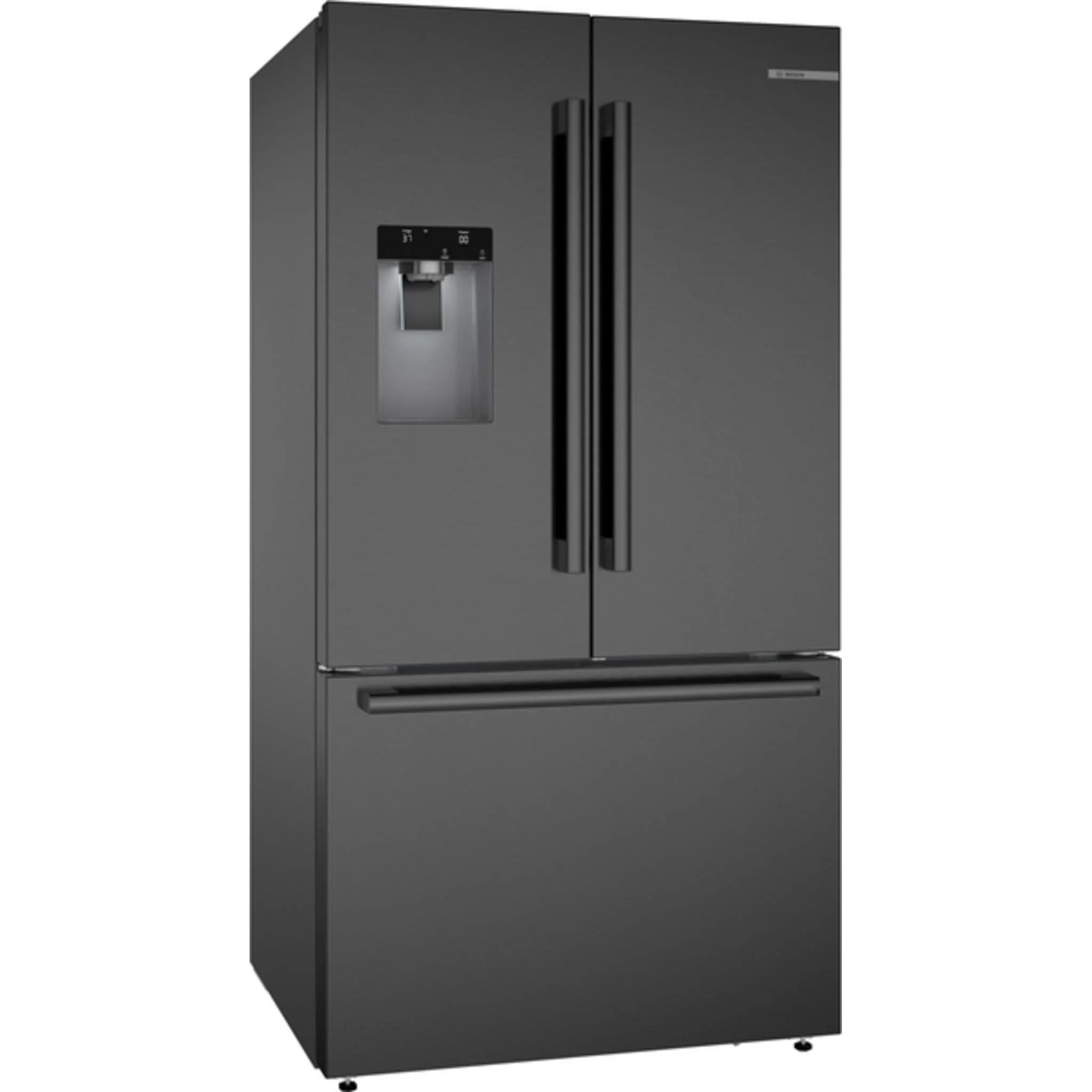 Bosch 500 Series, French Door Bottom Mount, 36'' - Brushed Black Steel Anto-Fingerprint (B36FD52SNB) - Image 3