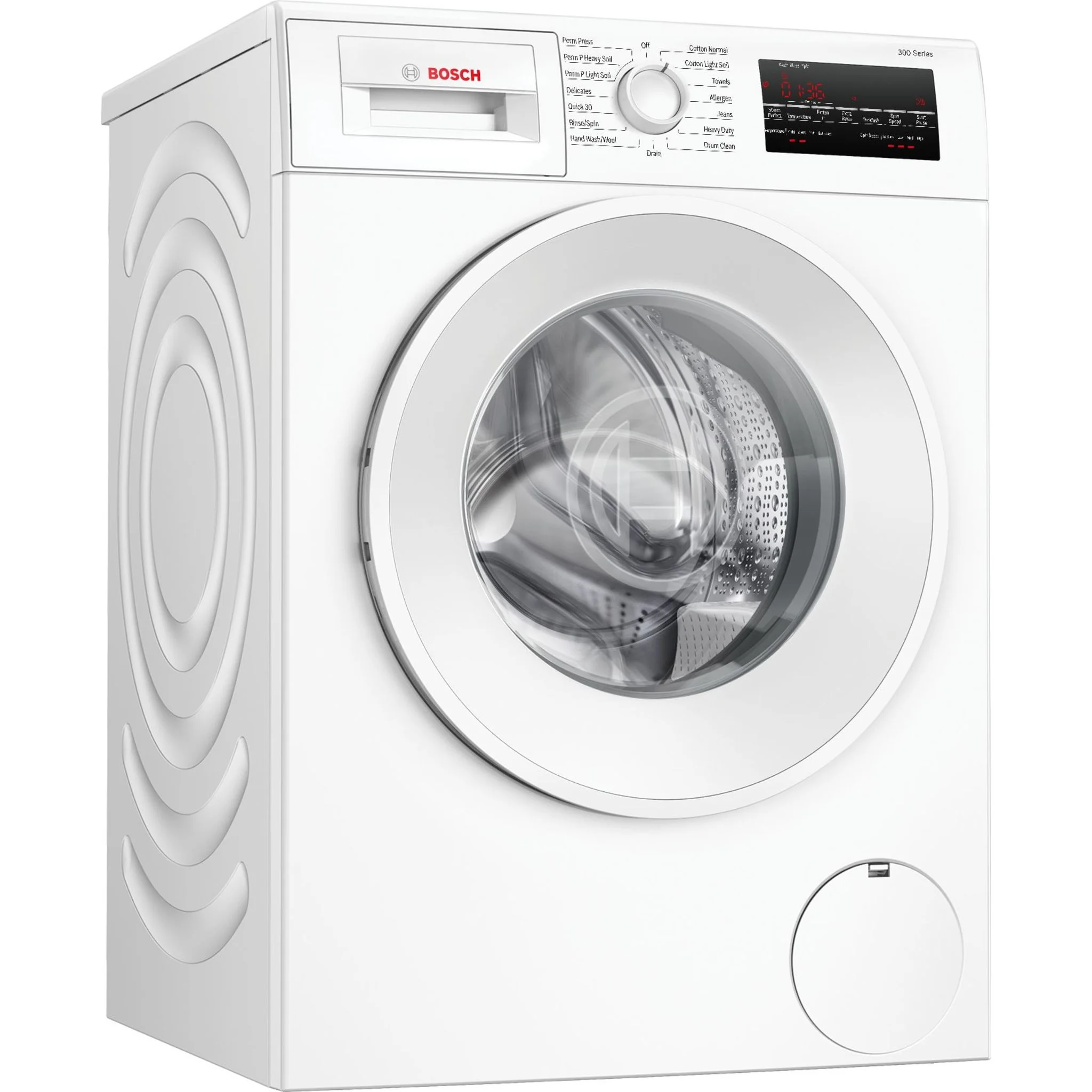 Bosch 300 Series, Compact Washer - White (WGA14400UC) - Image 2