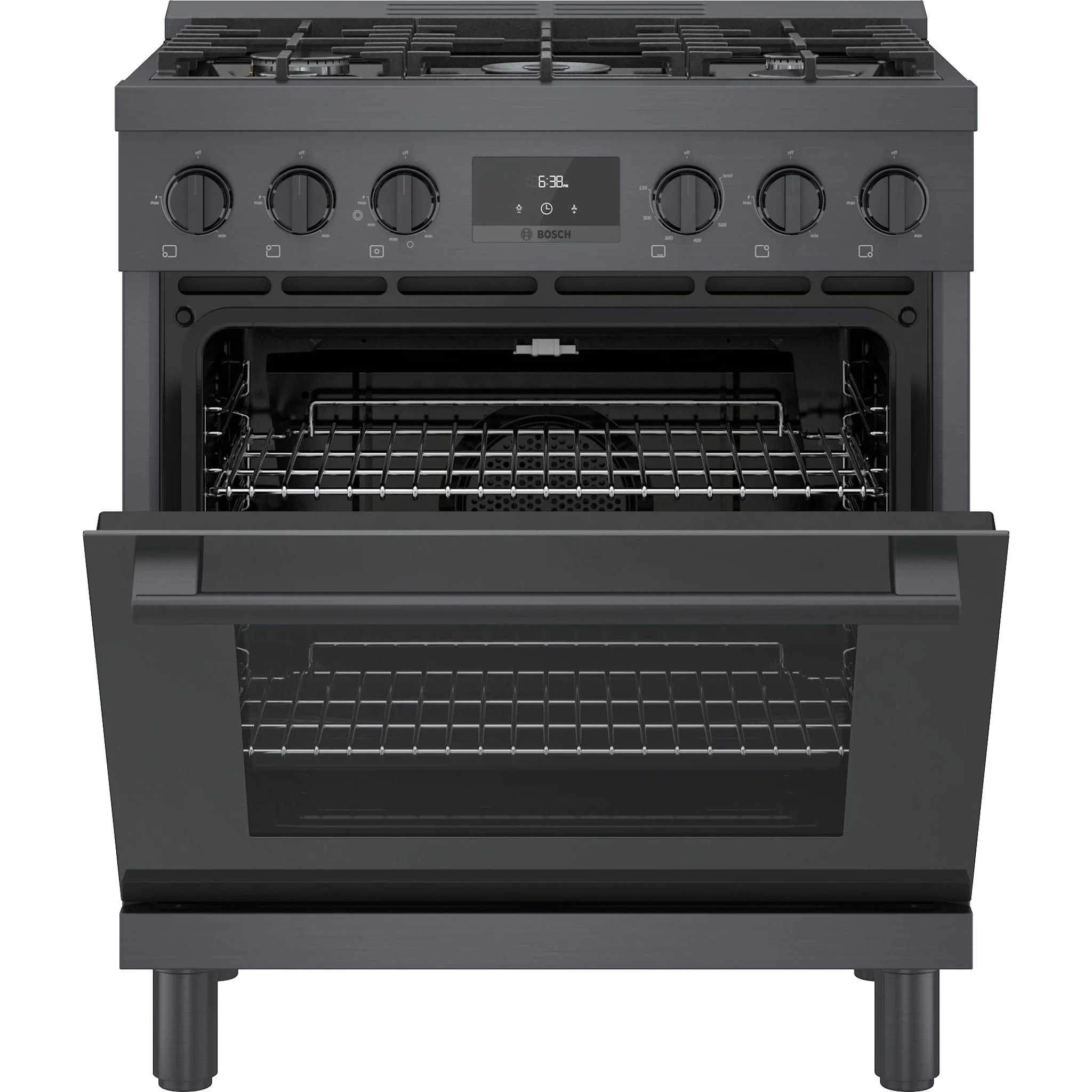 Bosch 800 Series, Gas Freestanding Range, 30'' - Black Stainless Steel (HGS8045UC) - Image 10
