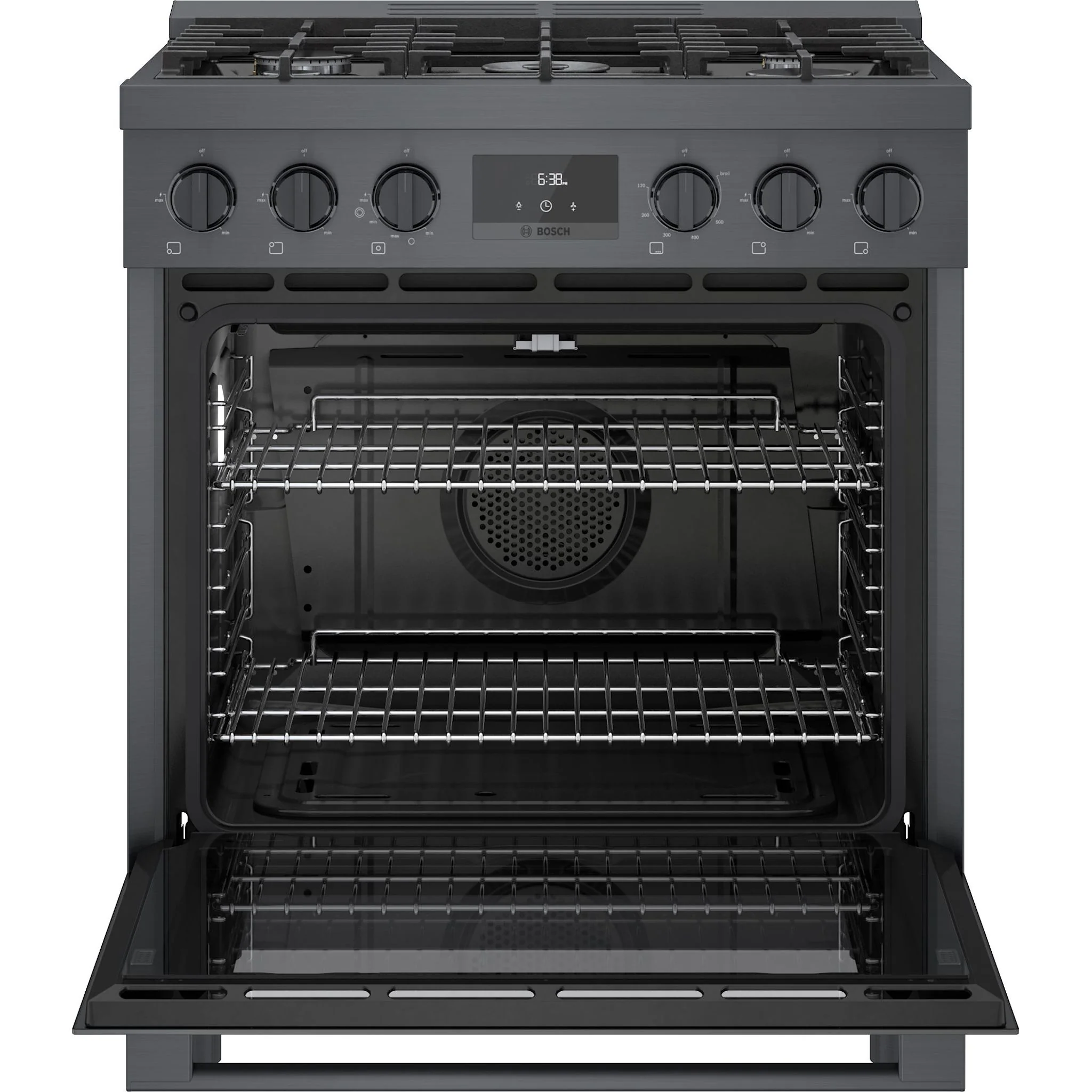 Bosch 800 Series, Gas Freestanding Range, 30'' - Black Stainless Steel (HGS8045UC) - Image 12