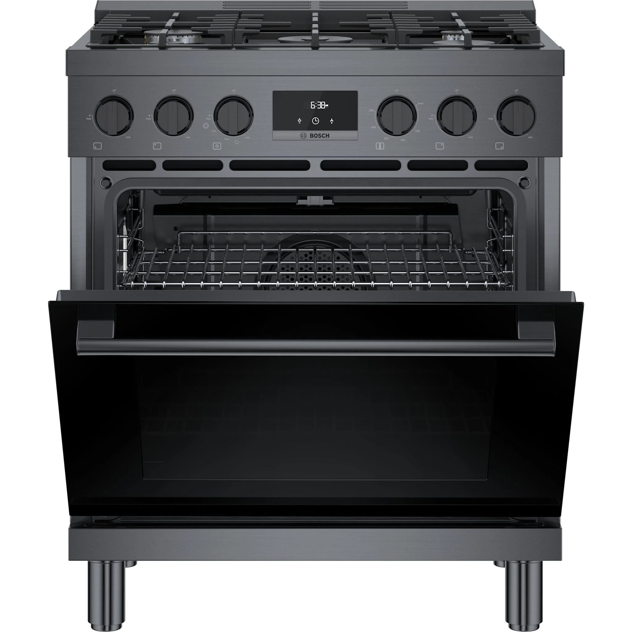 Bosch 800 Series, Gas Freestanding Range, 30'' - Black Stainless Steel (HGS8045UC) - Image 15