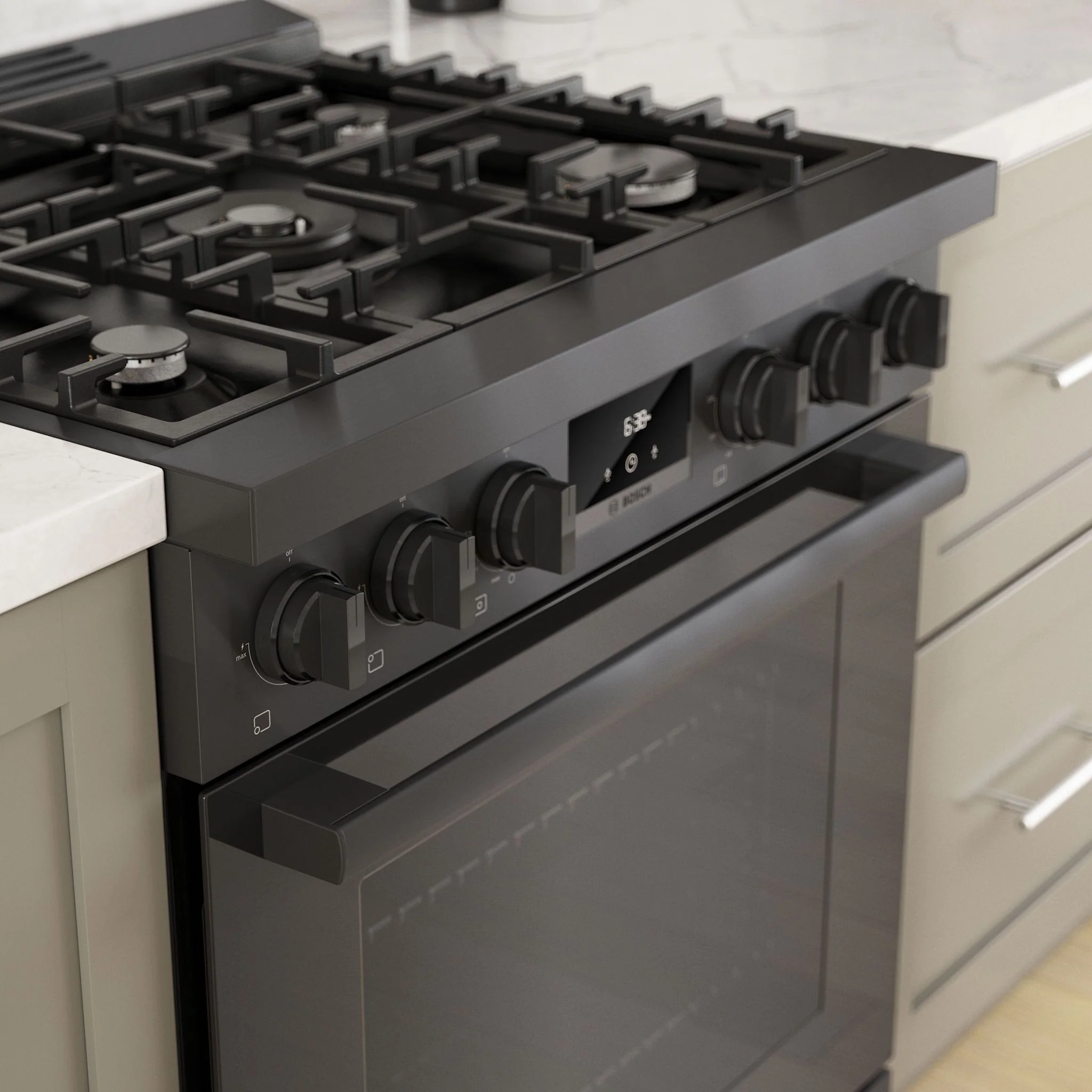 Bosch 800 Series, Gas Freestanding Range, 30'' - Black Stainless Steel (HGS8045UC) - Image 22