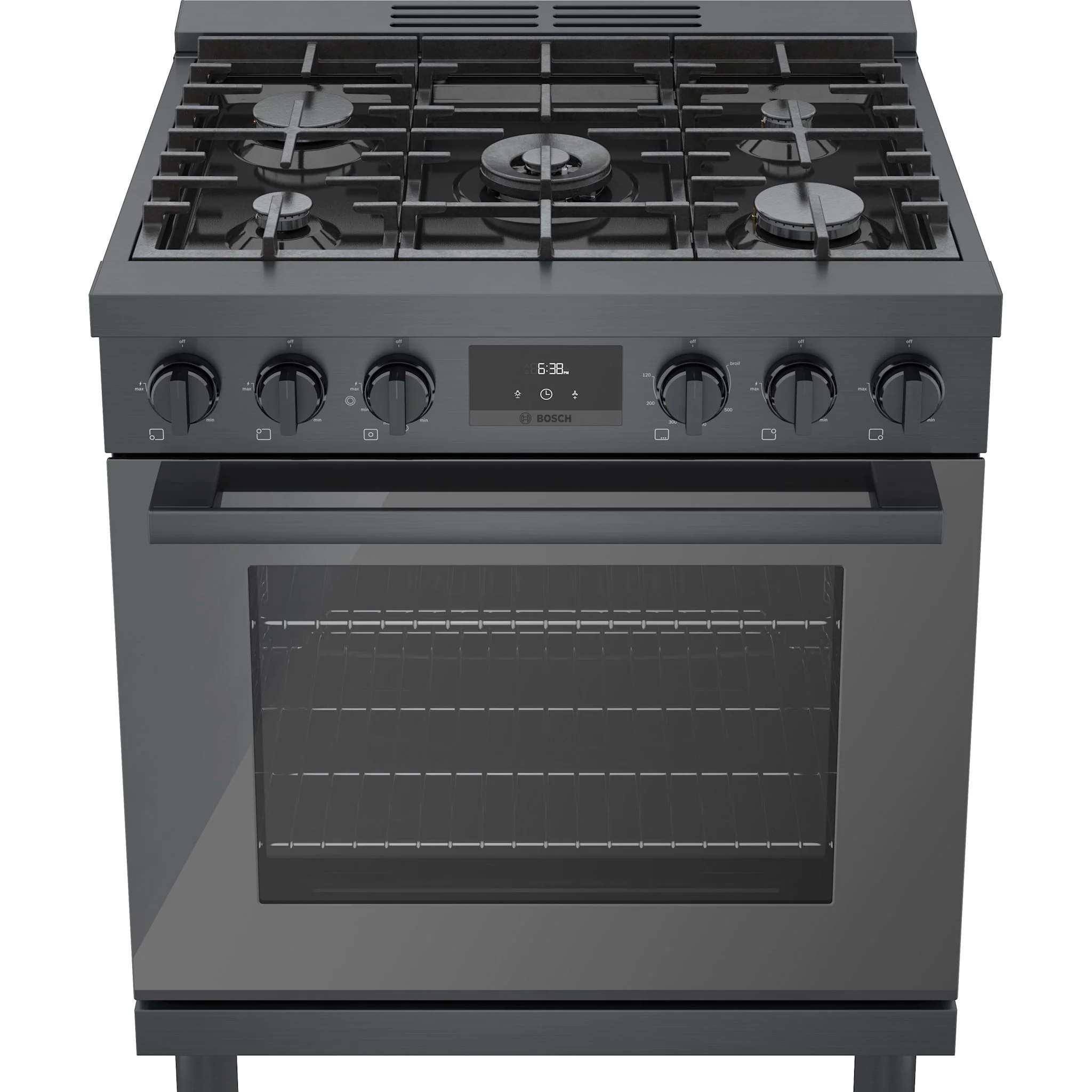 Bosch 800 Series, Gas Freestanding Range, 30'' - Black Stainless Steel (HGS8045UC) - Image 4