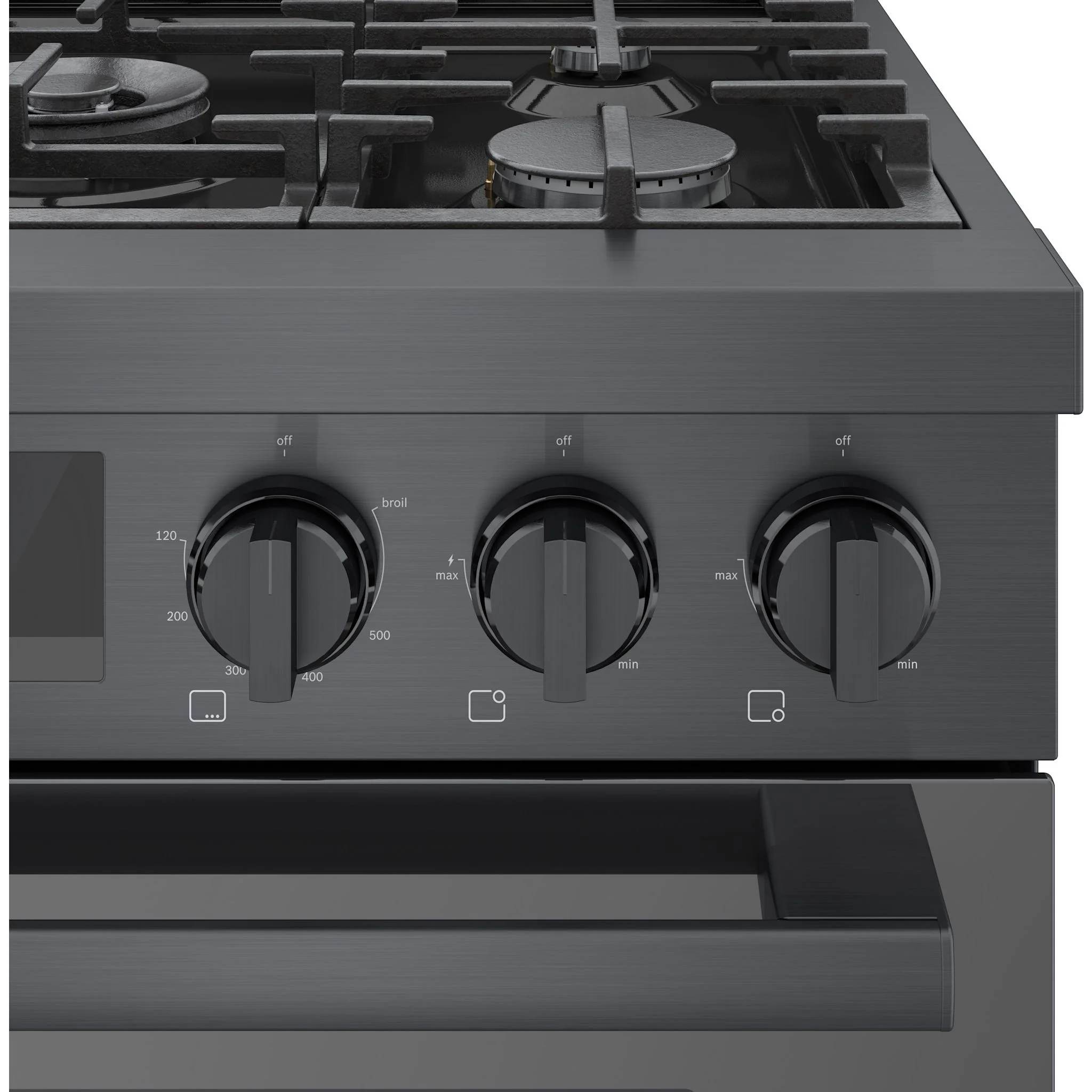 Bosch 800 Series, Gas Freestanding Range, 30'' - Black Stainless Steel (HGS8045UC) - Image 7