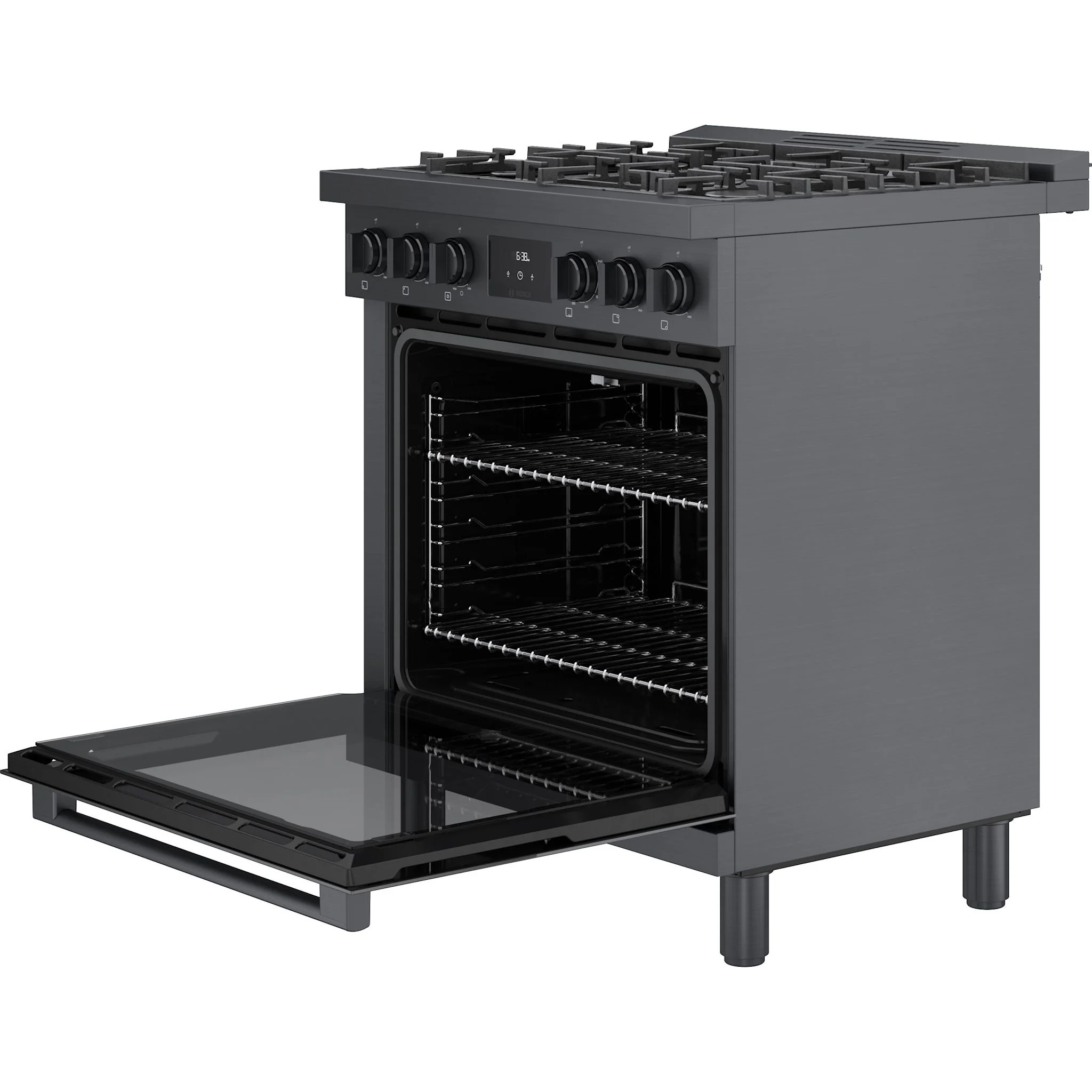 Bosch 800 Series, Gas Freestanding Range, 30'' - Black Stainless Steel (HGS8045UC) - Image 8