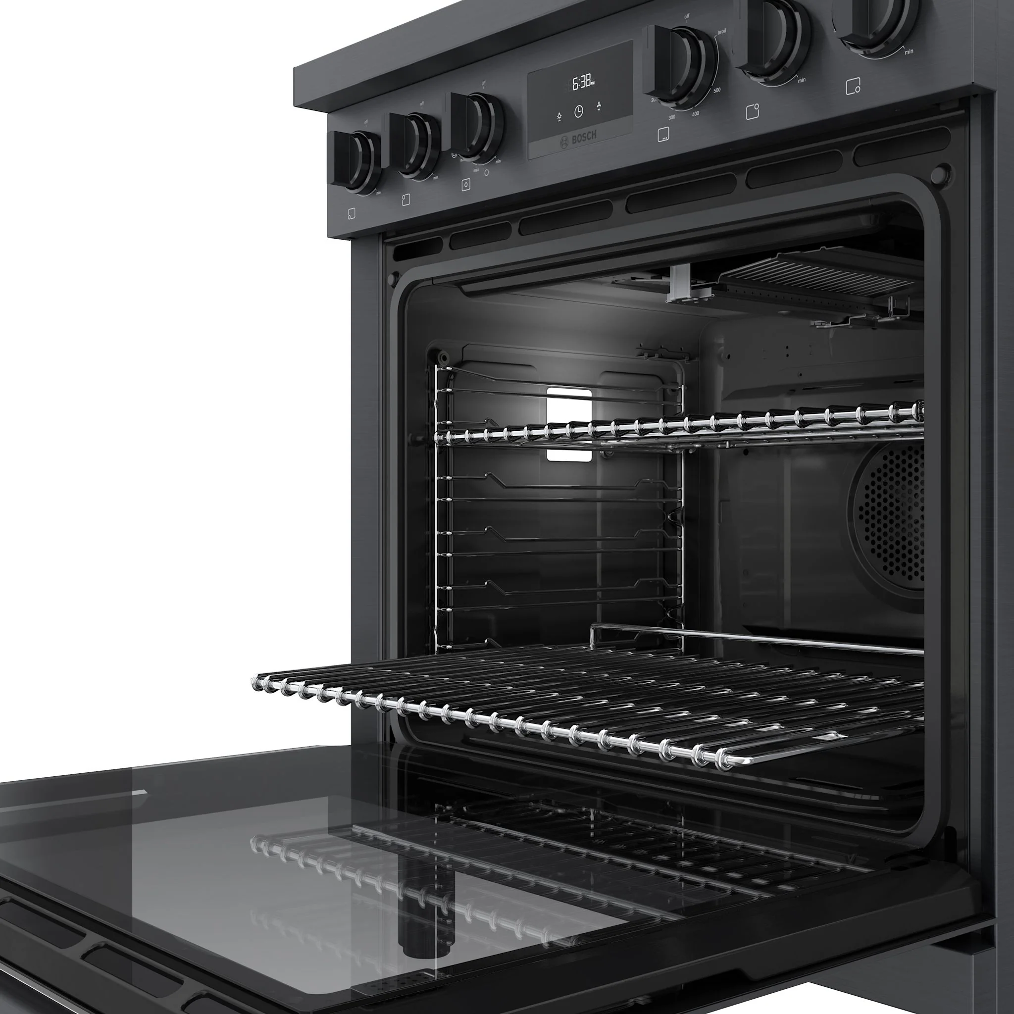 Bosch 800 Series, Gas Freestanding Range, 36'' - Black Stainless Steel (HGS8645UC) - Image 10