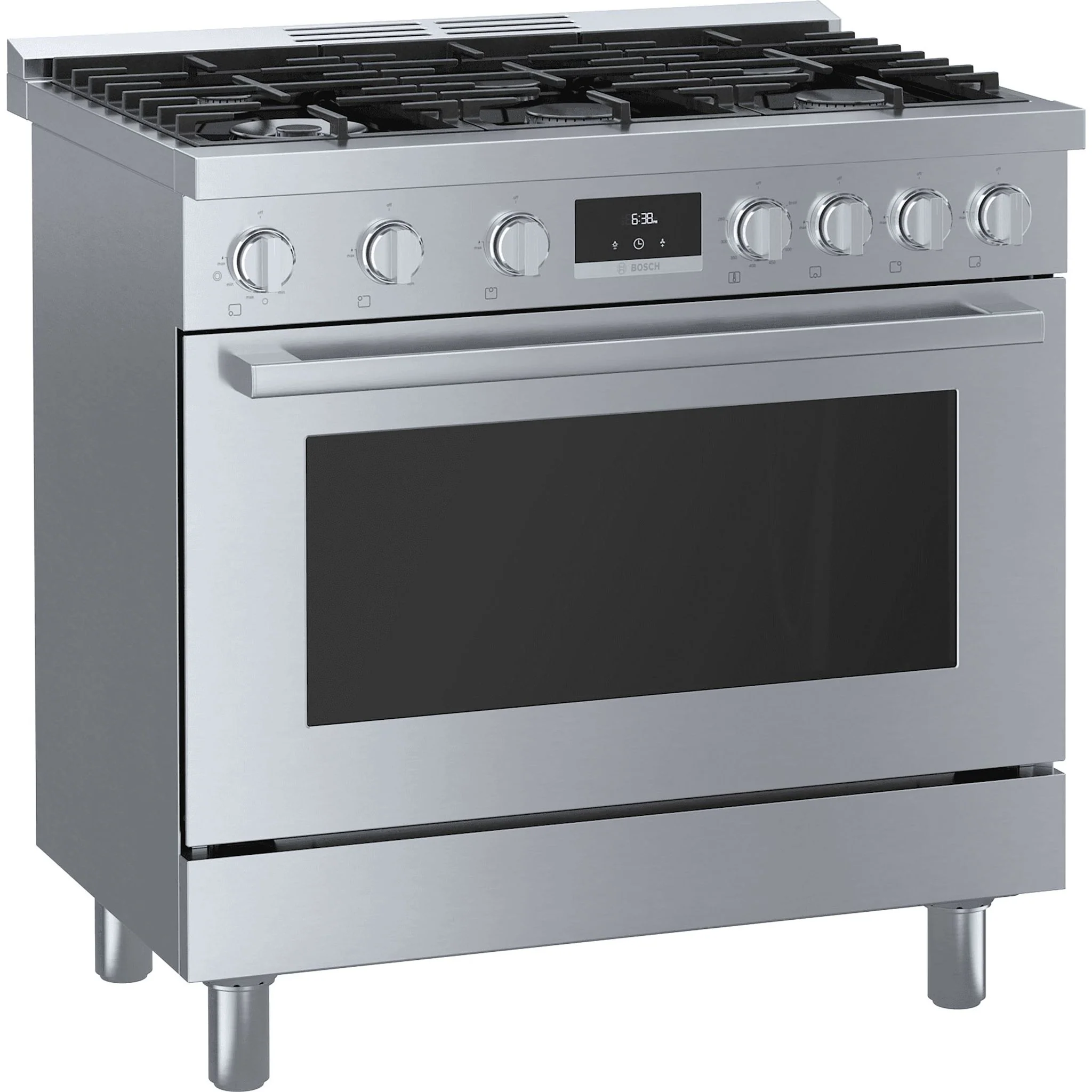 Bosch 800 Series, Gas Freestanding Range, 36'' - Stainless Steel (HGS8655UC) - Image 2