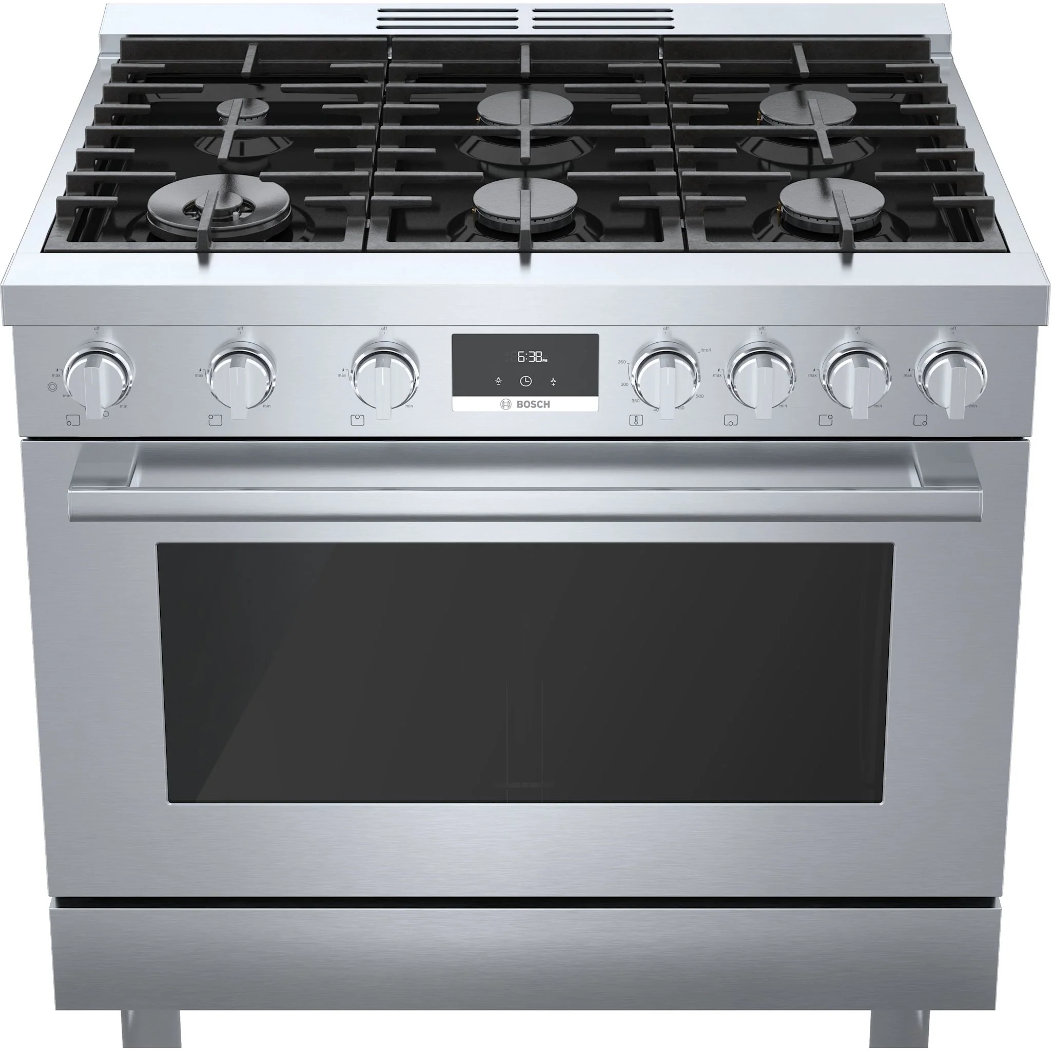 Bosch 800 Series, Gas Freestanding Range, 36'' - Stainless Steel (HGS8655UC) - Image 3