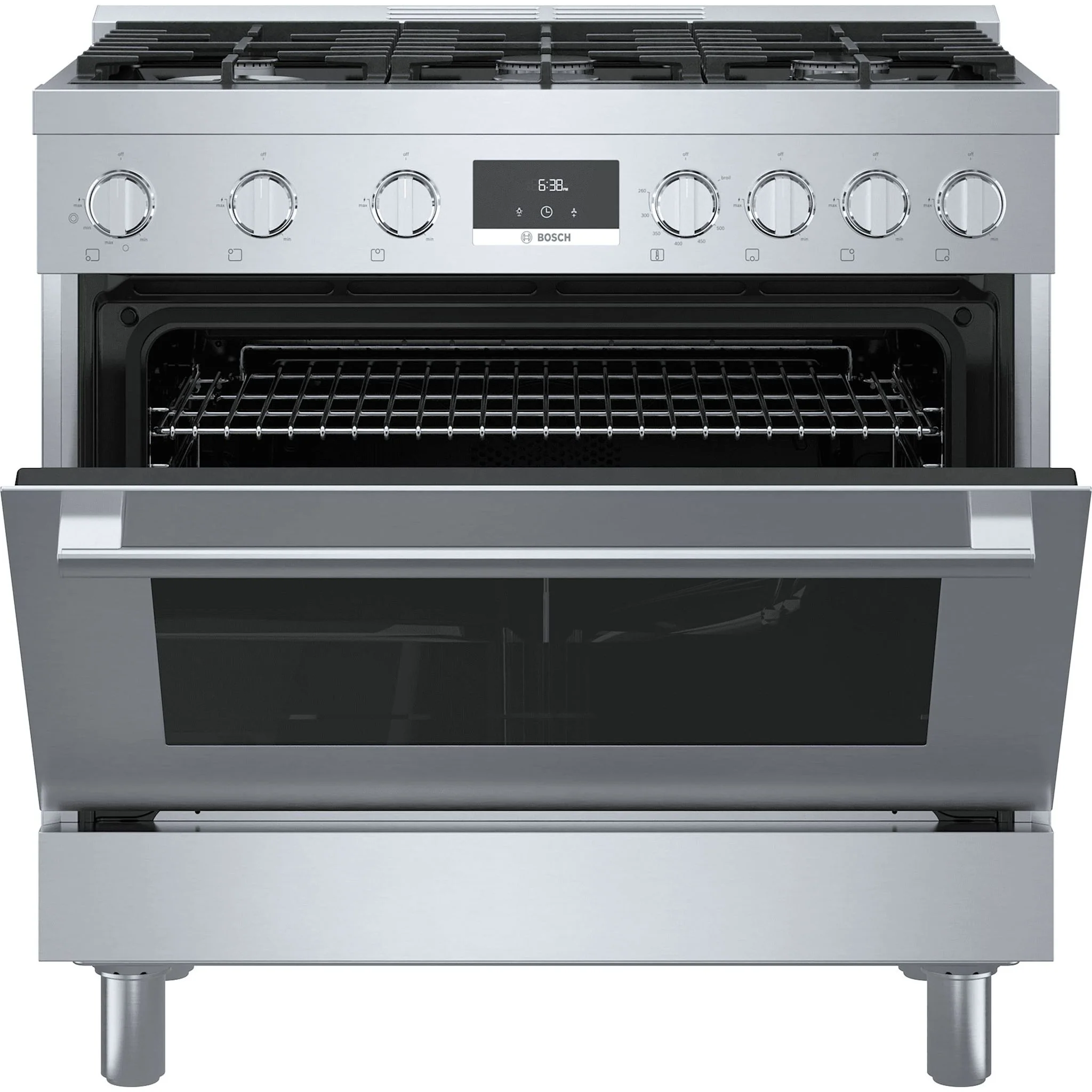 Bosch 800 Series, Gas Freestanding Range, 36'' - Stainless Steel (HGS8655UC) - Image 5