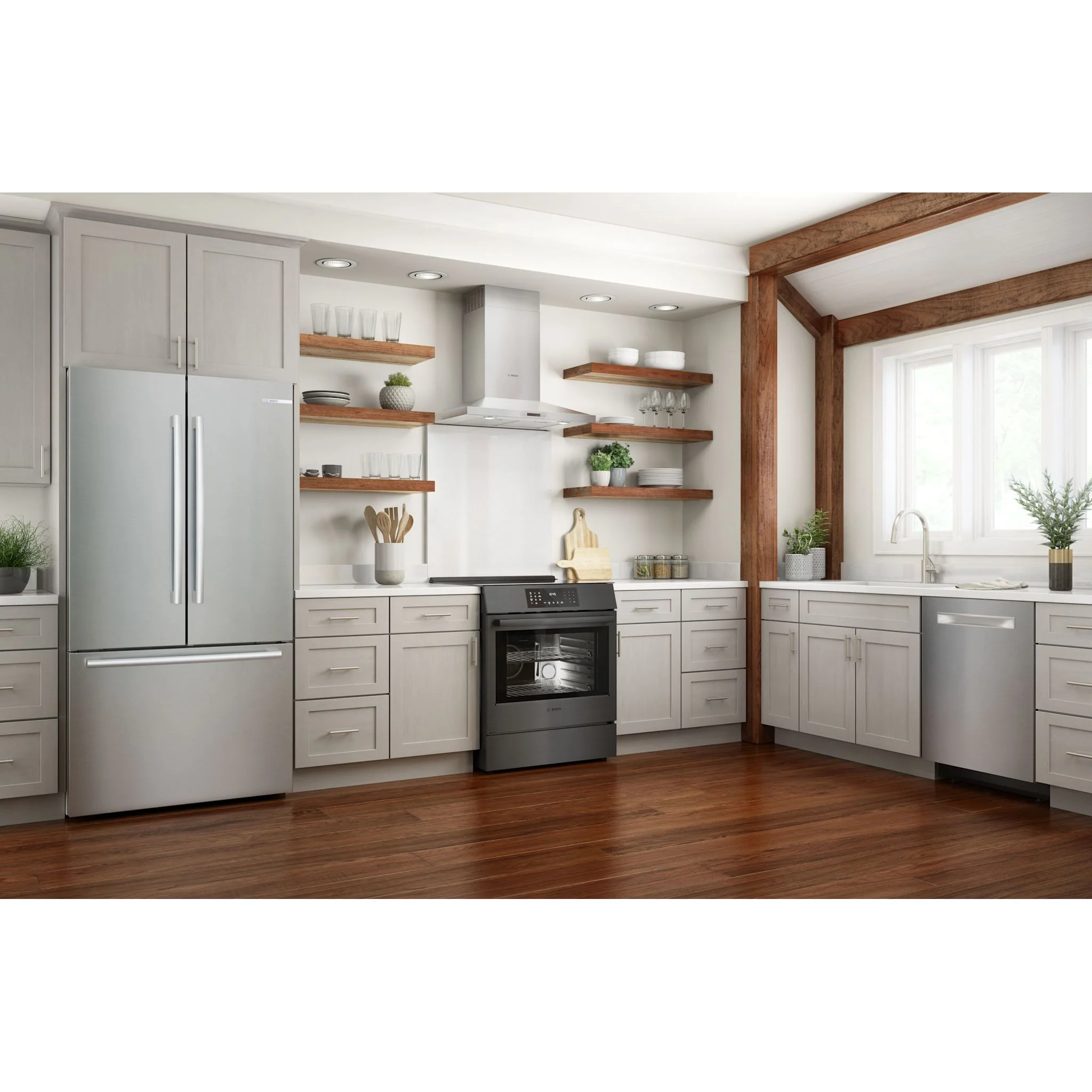 Bosch 800 Series, Induction Slide-in Range - Black Stainless Steel (HII8047C) - Image 13