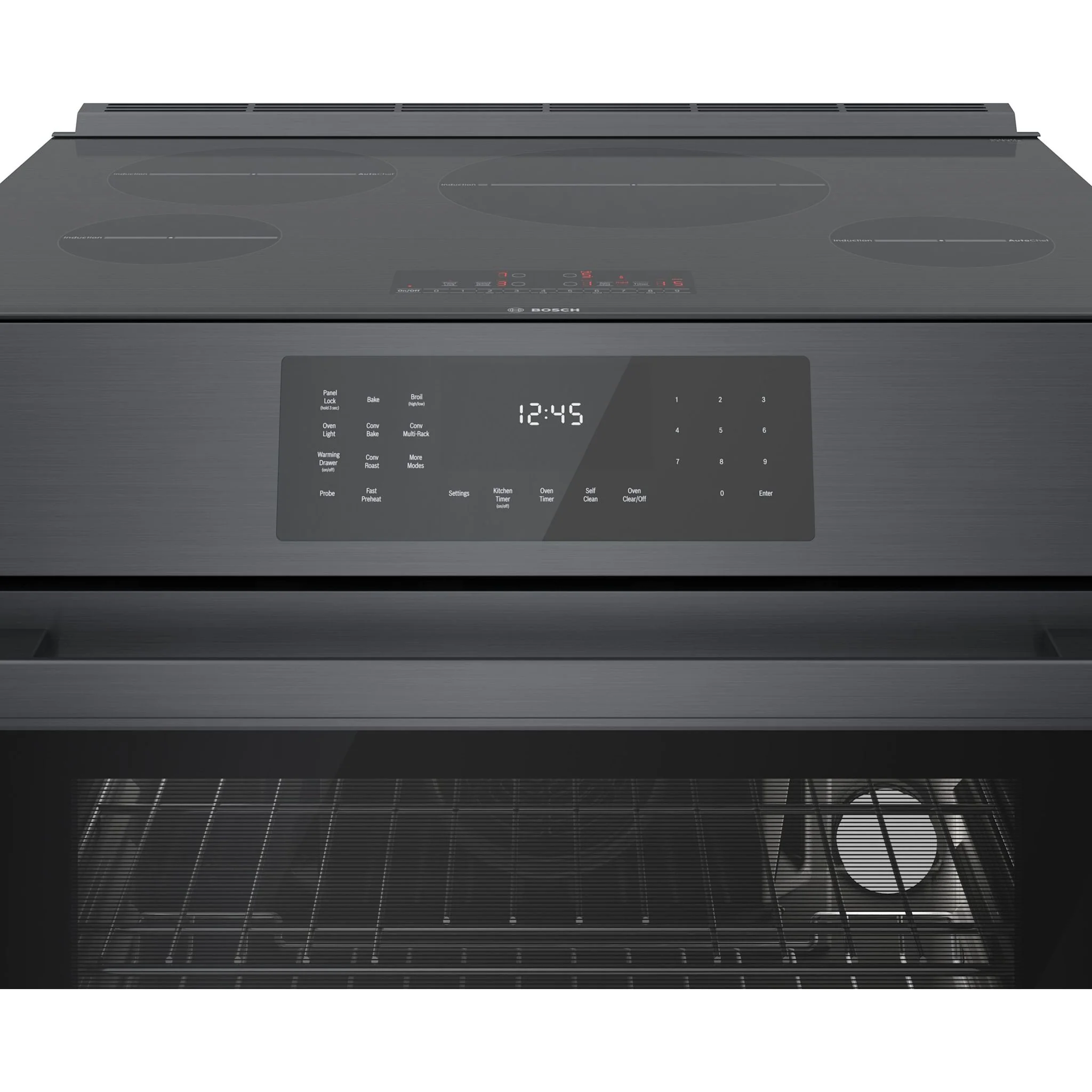 Bosch 800 Series, Induction Slide-in Range - Black Stainless Steel (HII8047C) - Image 2