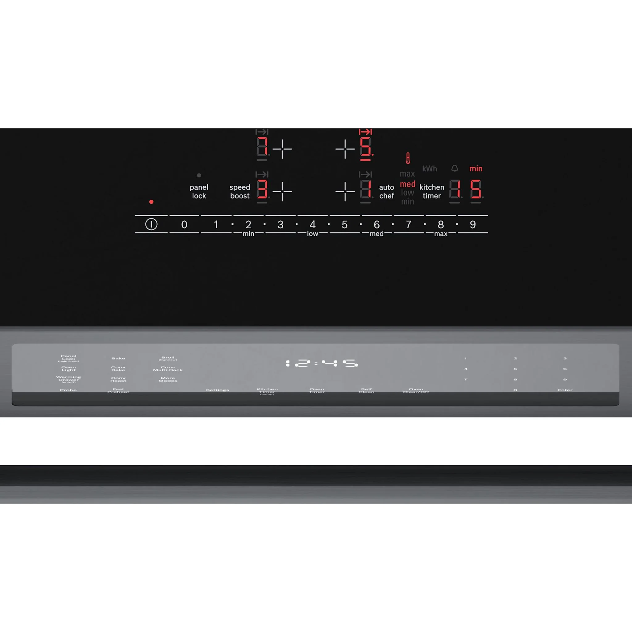Bosch 800 Series, Induction Slide-in Range - Black Stainless Steel (HII8047C) - Image 4