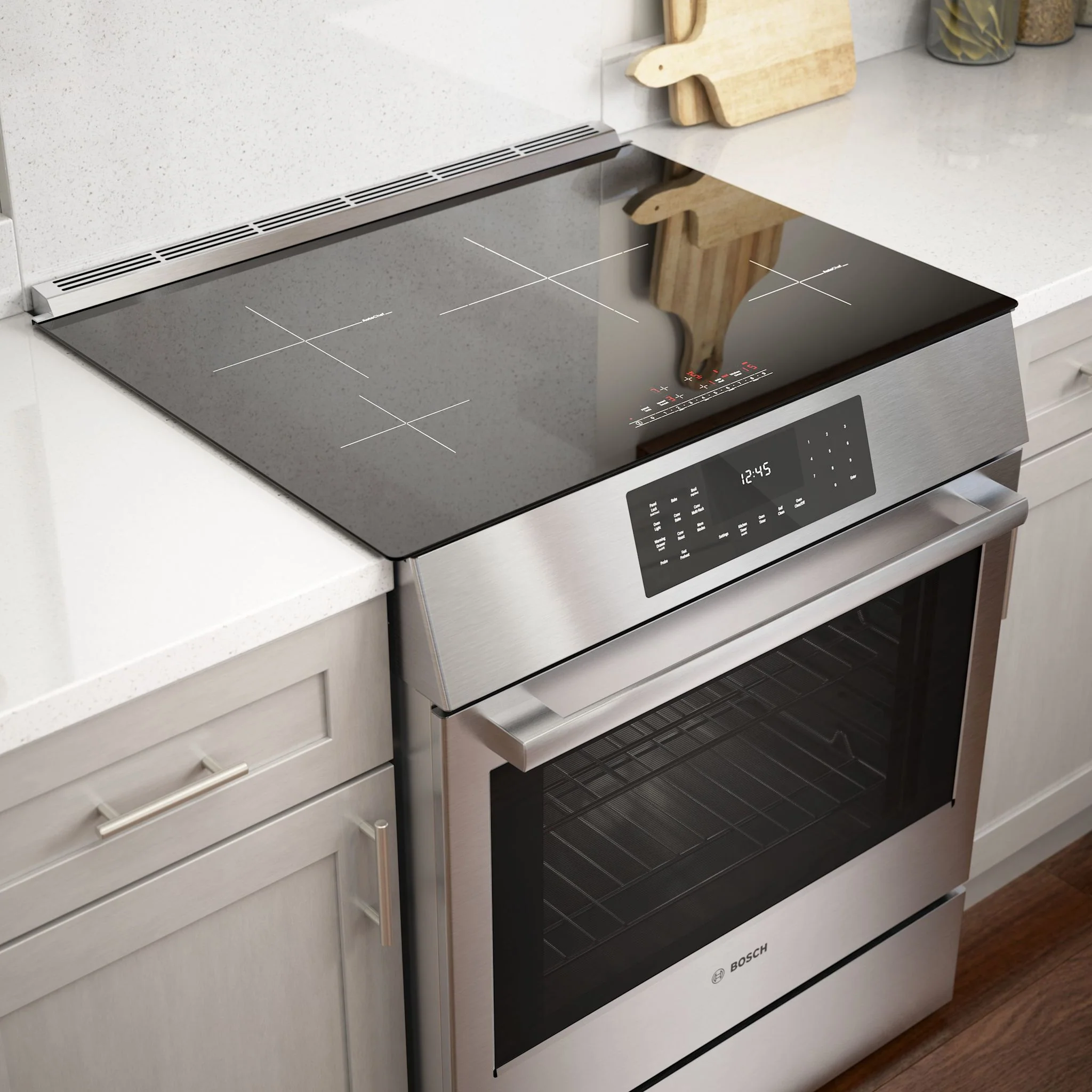 Bosch 800 Series, Induction Slide-in Range - Stainless Steel (HII8057C) - Image 11