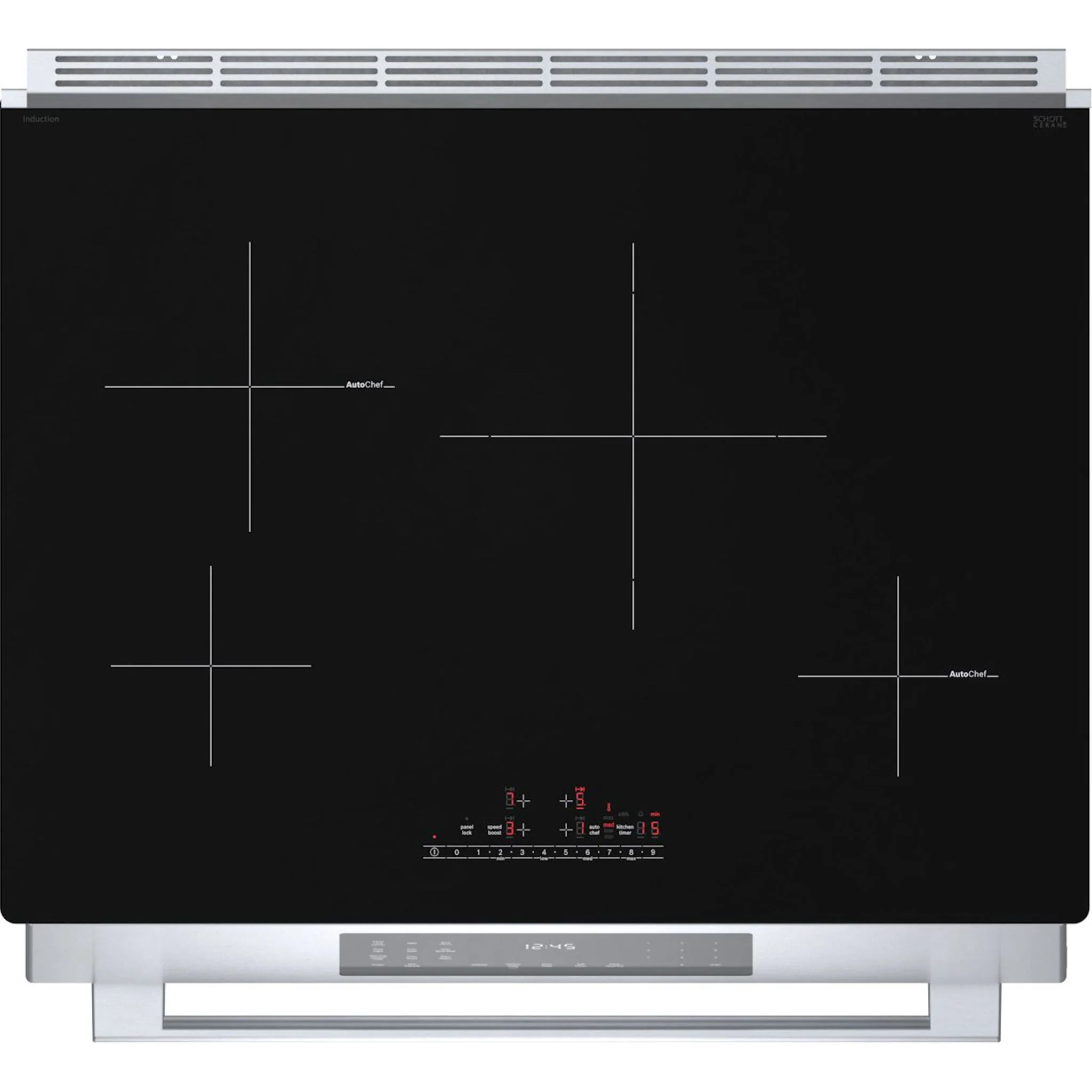 Bosch 800 Series, Induction Slide-in Range - Stainless Steel (HII8057C) - Image 2