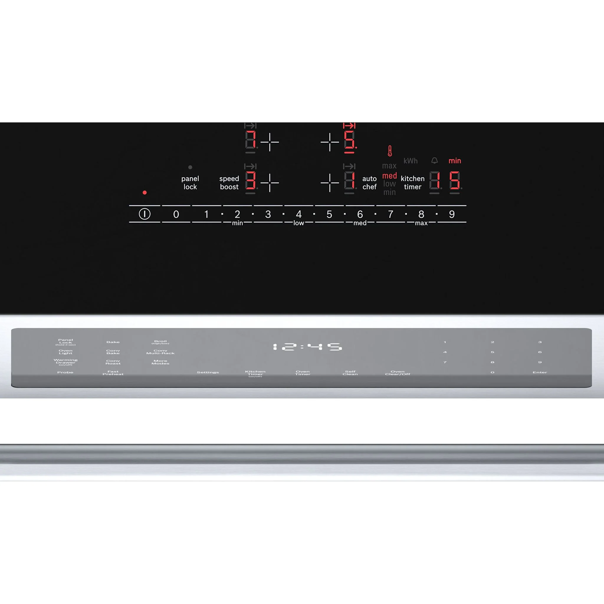 Bosch 800 Series, Induction Slide-in Range - Stainless Steel (HII8057C) - Image 3