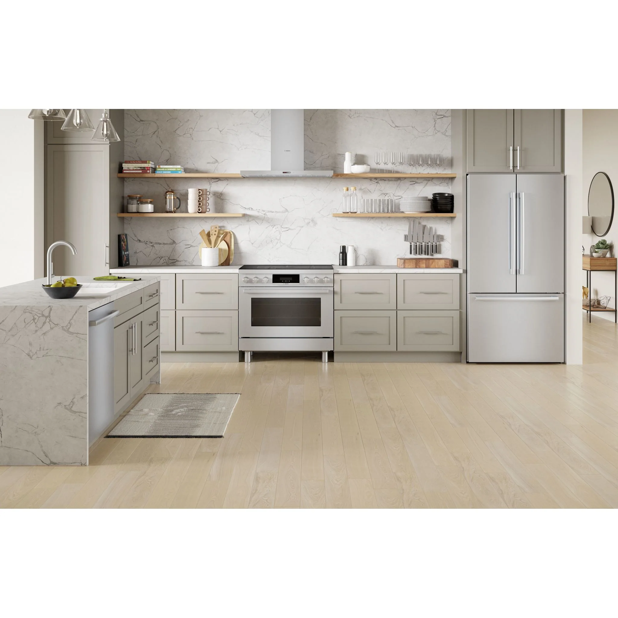 Bosch 800 Series, Induction freestanding range cooker - Stainless Steel (HIS8655C) - Image 13