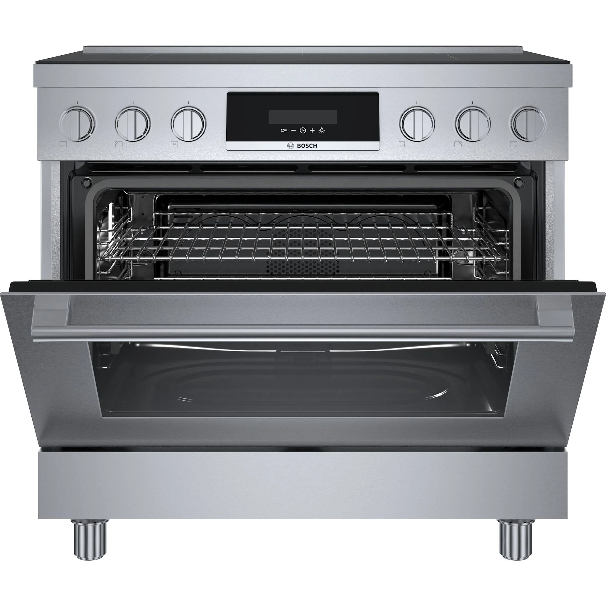 Bosch 800 Series, Induction freestanding range cooker - Stainless Steel (HIS8655C) - Image 7