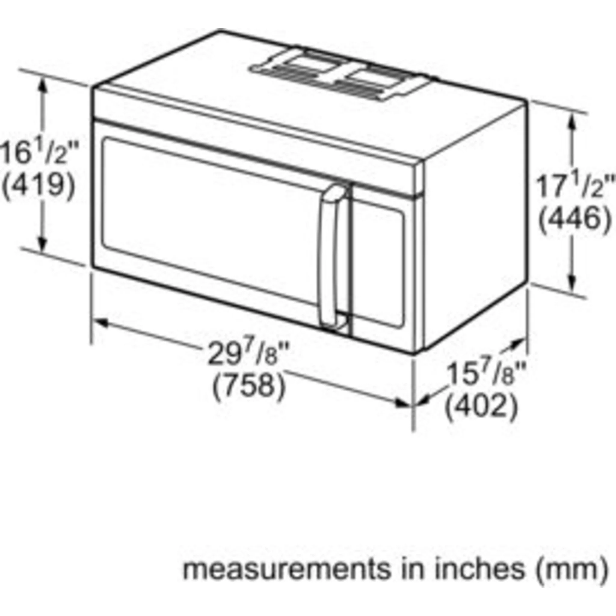 Bosch 500 Series, Over-The-Range Microwave, 76 x 45 cm - Stainless Steel (HMV5053C) - Image 4