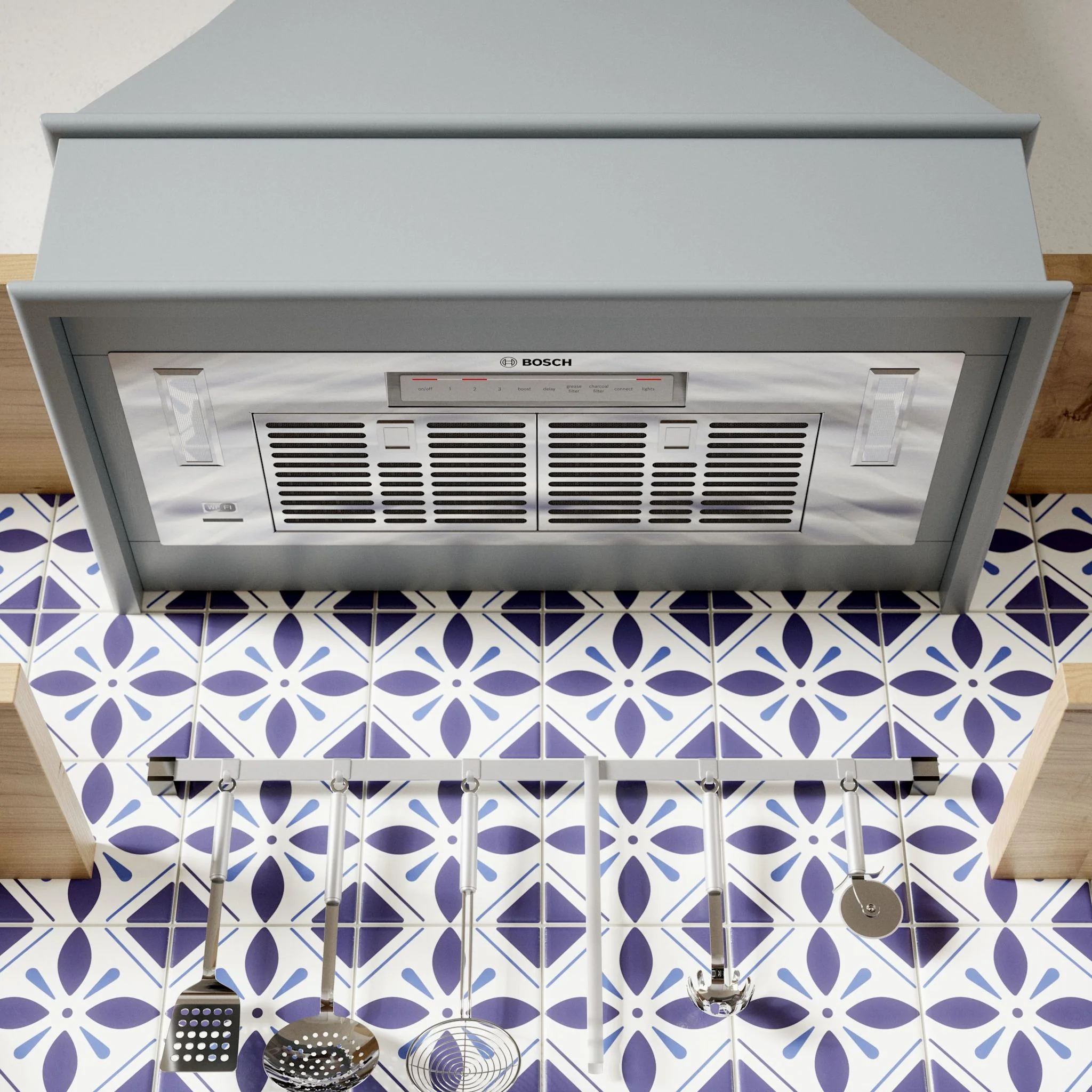 Bosch 800 Series, Canopy cooker hood - Stainless Steel (HUI80553UC) - Image 11