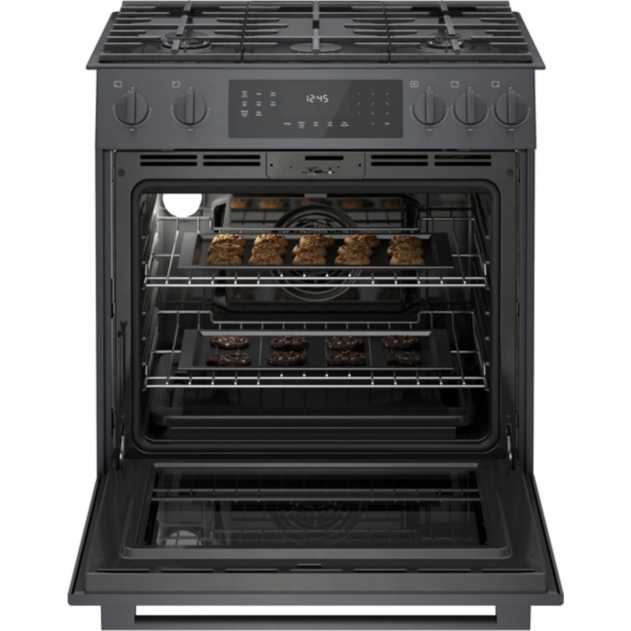 Bosch 800 Series, Gas Slide-in Range, 30'' - Black Stainless Steel (HGI8046UC) - Image 3