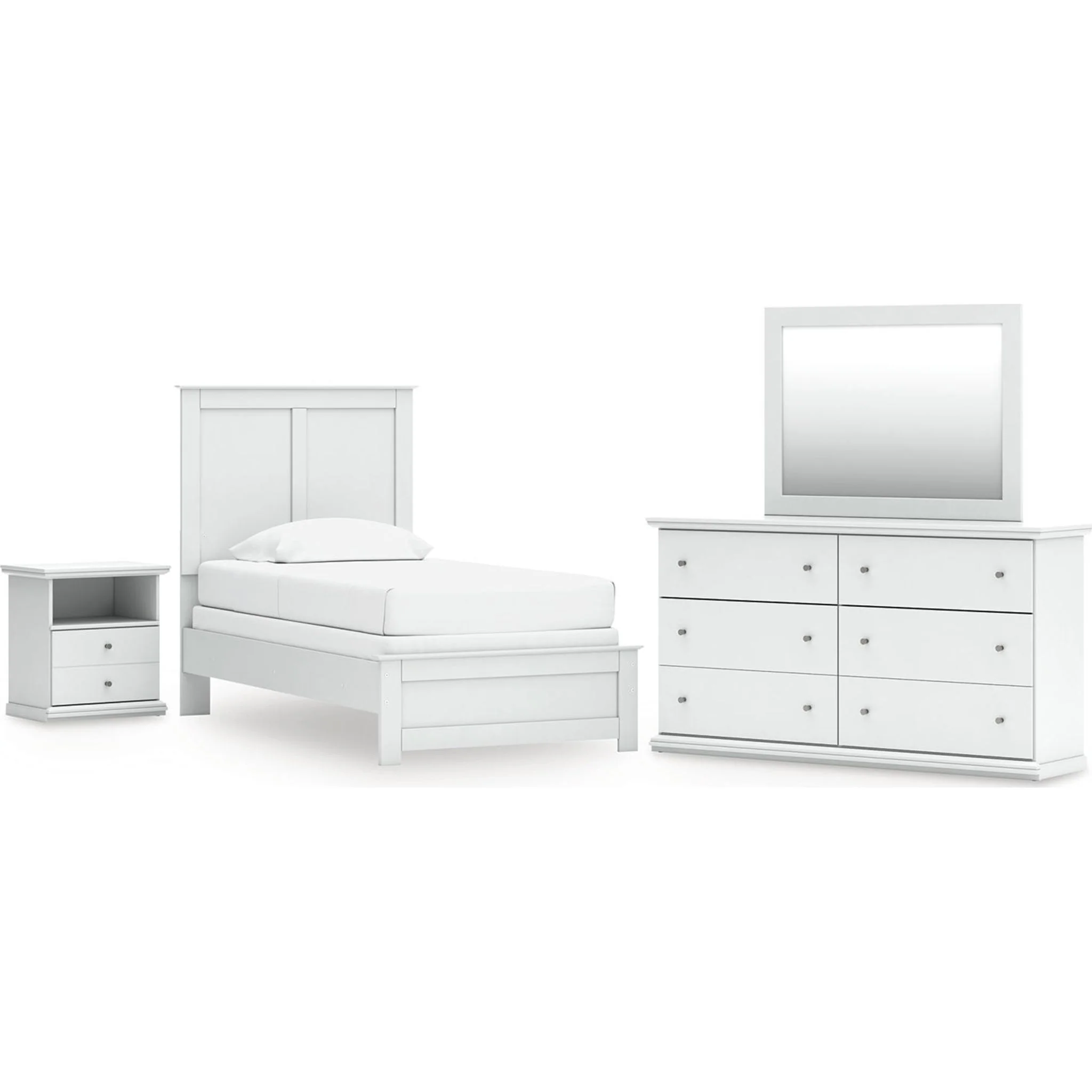 Bostwick Shoals 6 Piece Panel Bedroom - White