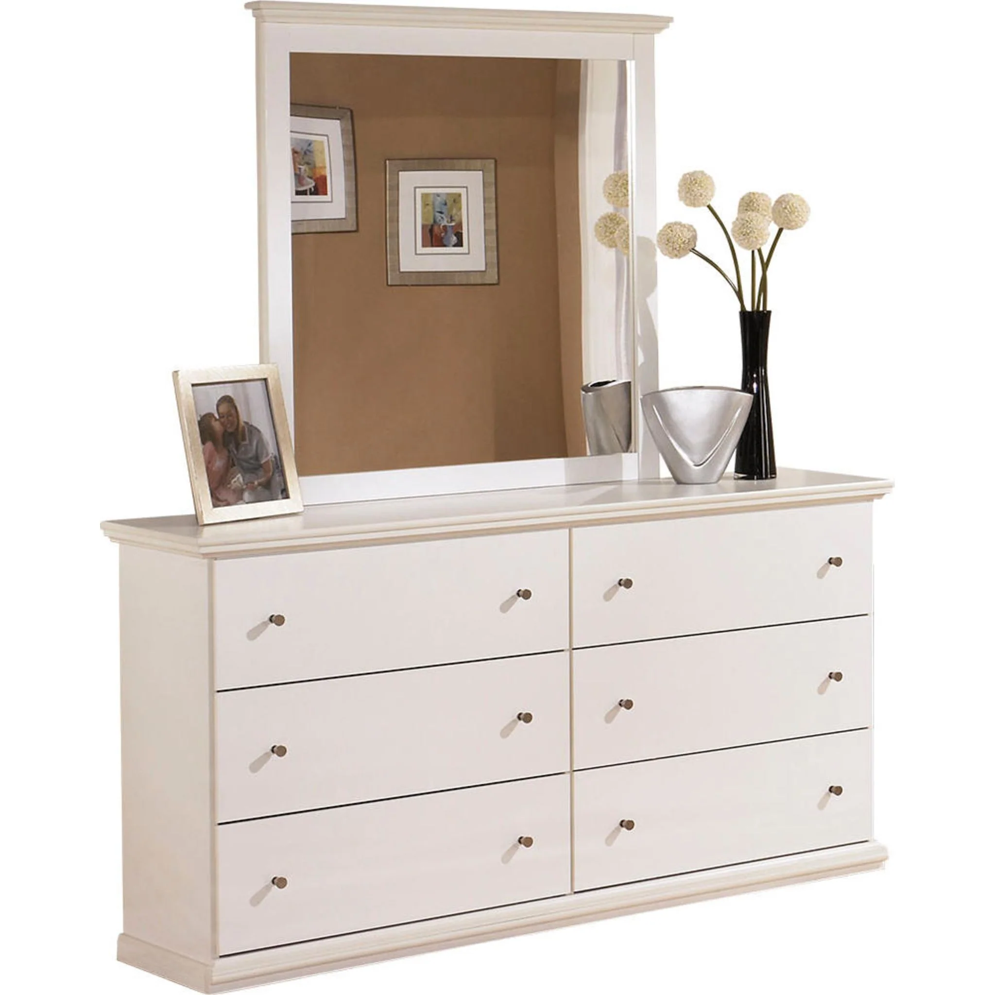 Bostwick Shoals Dresser and Mirror - White
