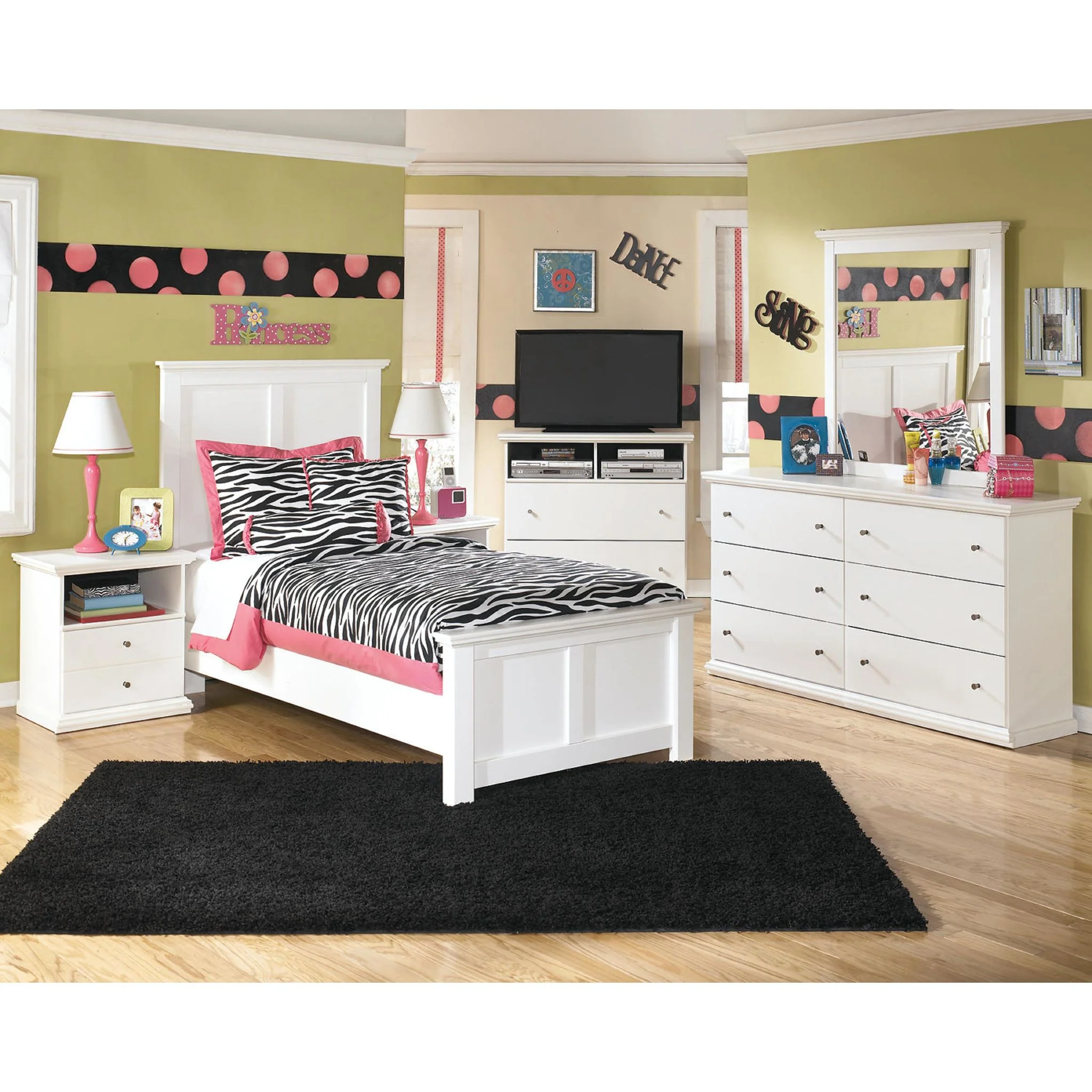 Bostwick Shoals Panel Bed - White - Image 8