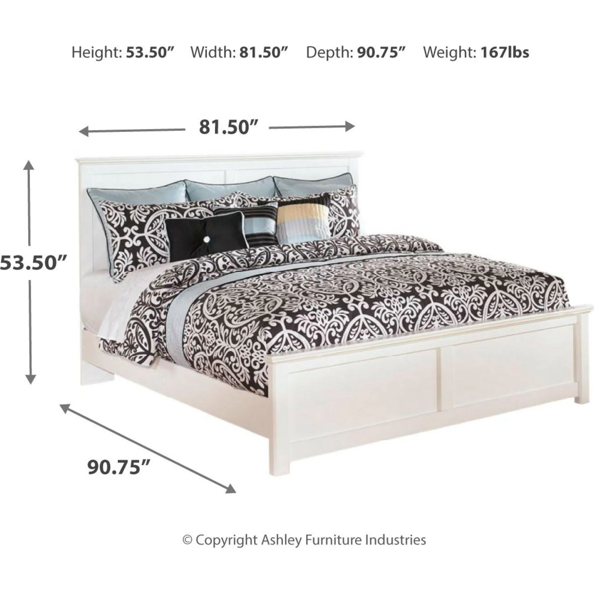Bostwick Shoals Panel Bed - White - Image 13