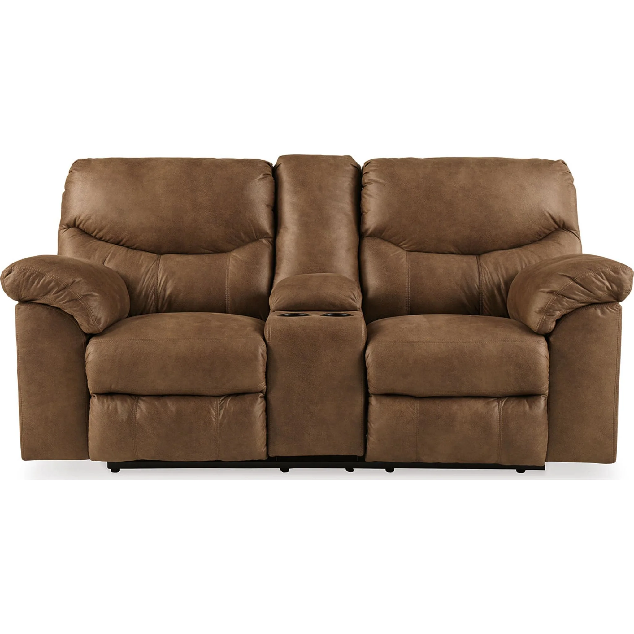 Boxberg Reclining Loveseat with Console - Bark - Image 20