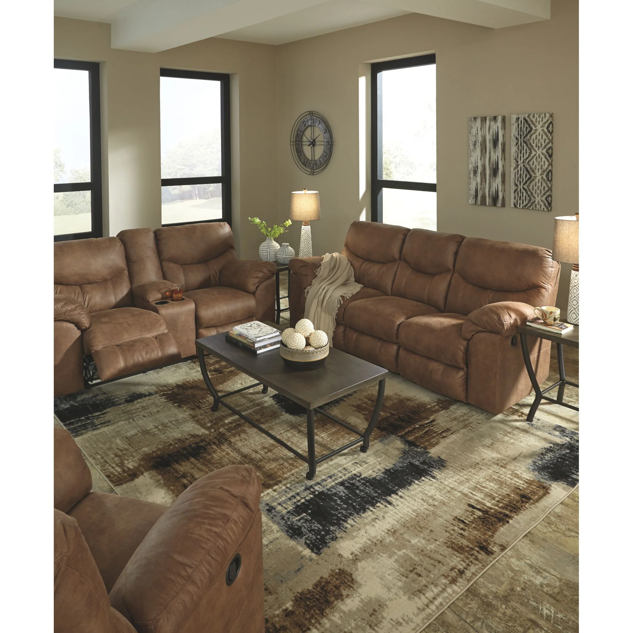 Boxberg Reclining Sofa - Bark - Image 7